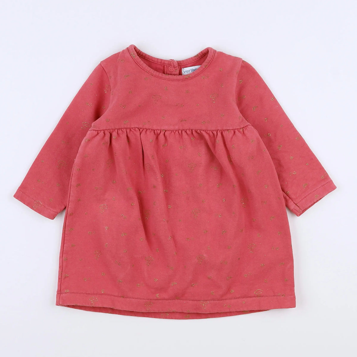 Vertbaudet - robe rose - 12 mois