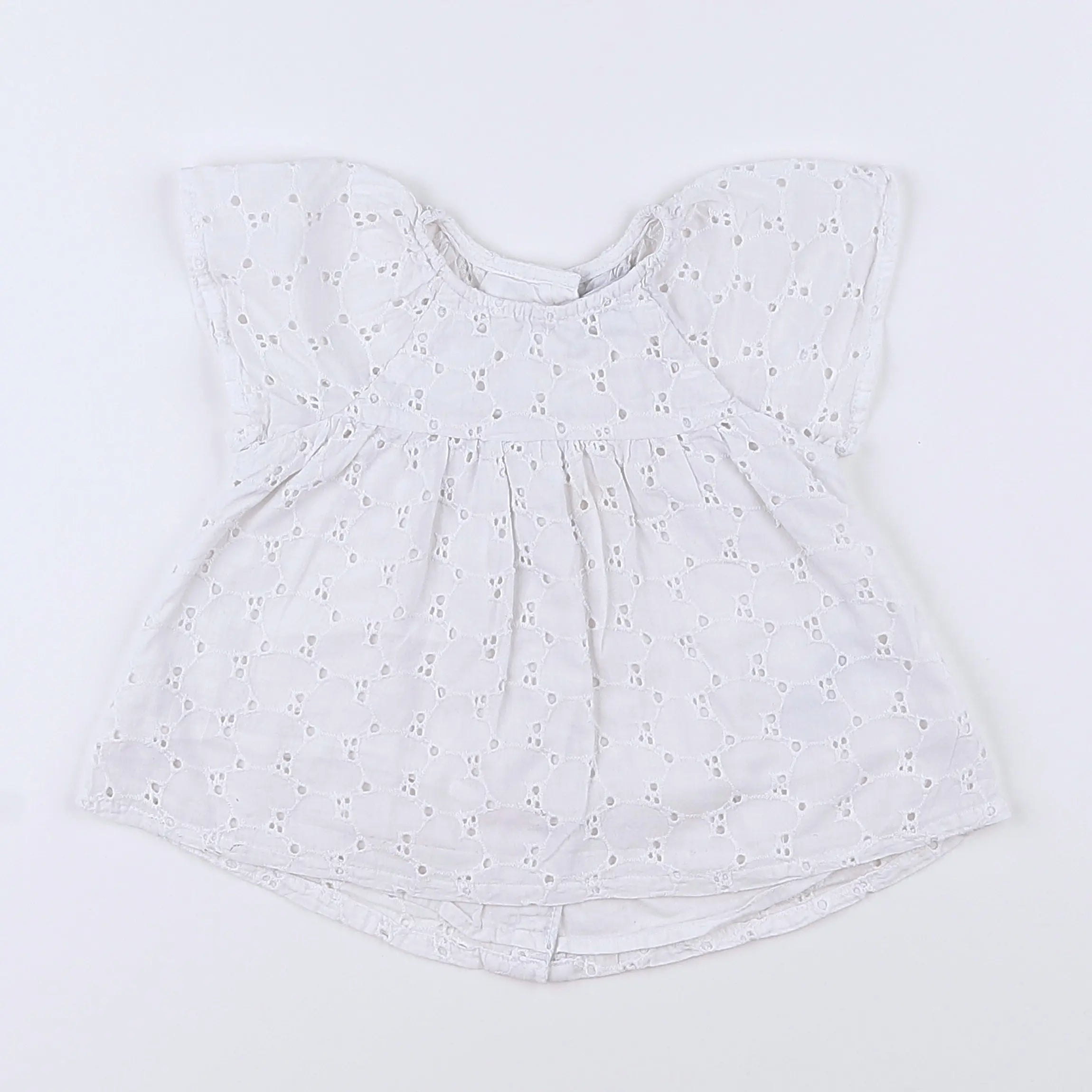 Vertbaudet - blouse blanc - 12 mois