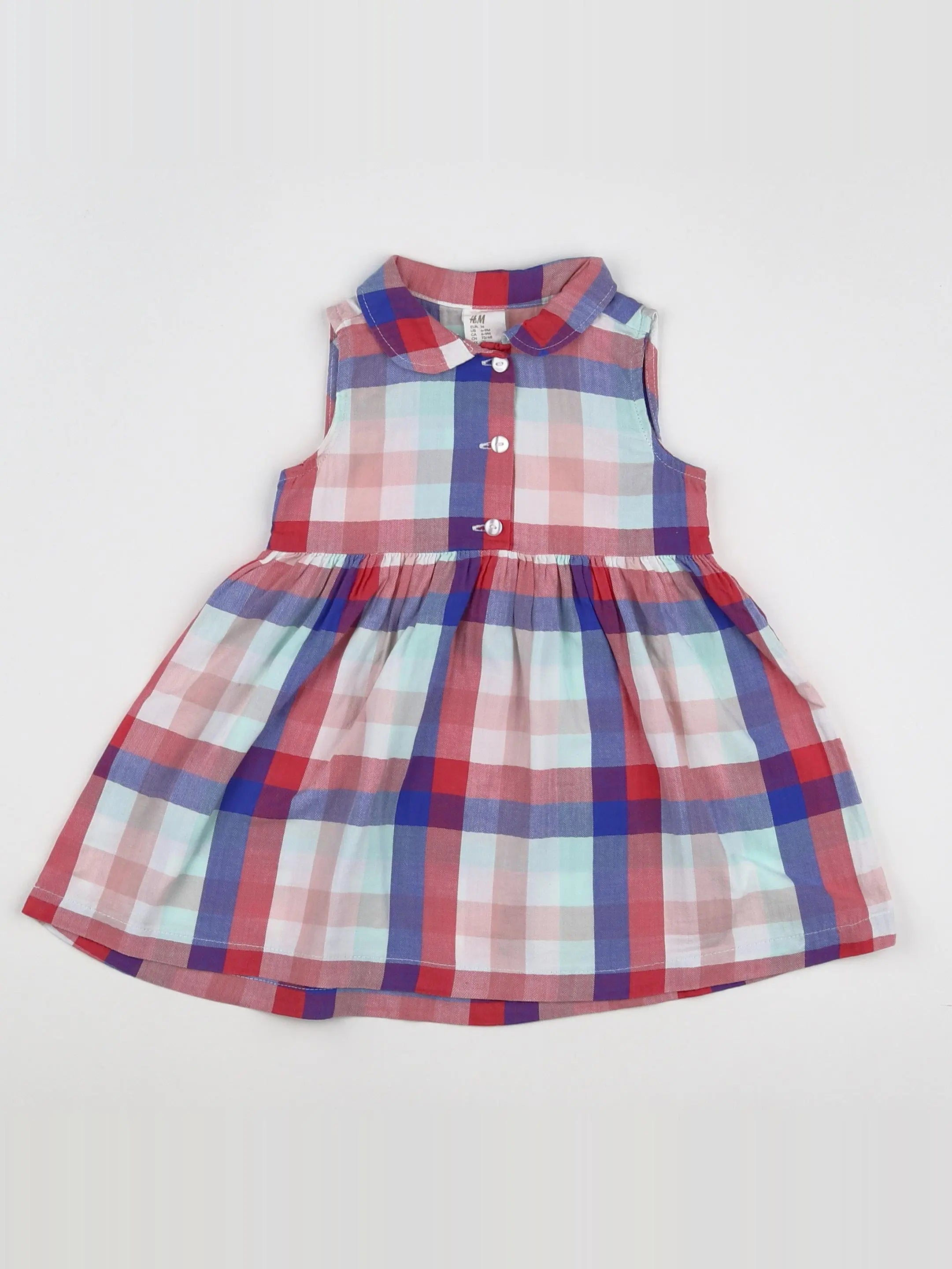 H&M - robe multicolore - 6/9 mois