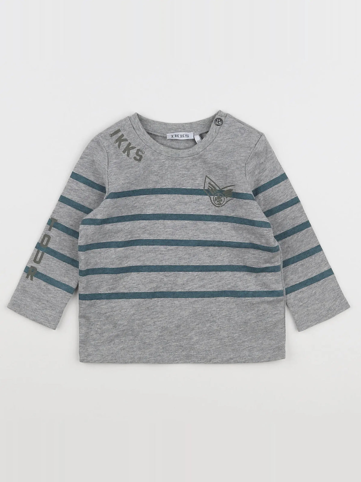 IKKS - tee-shirt gris - 6 mois