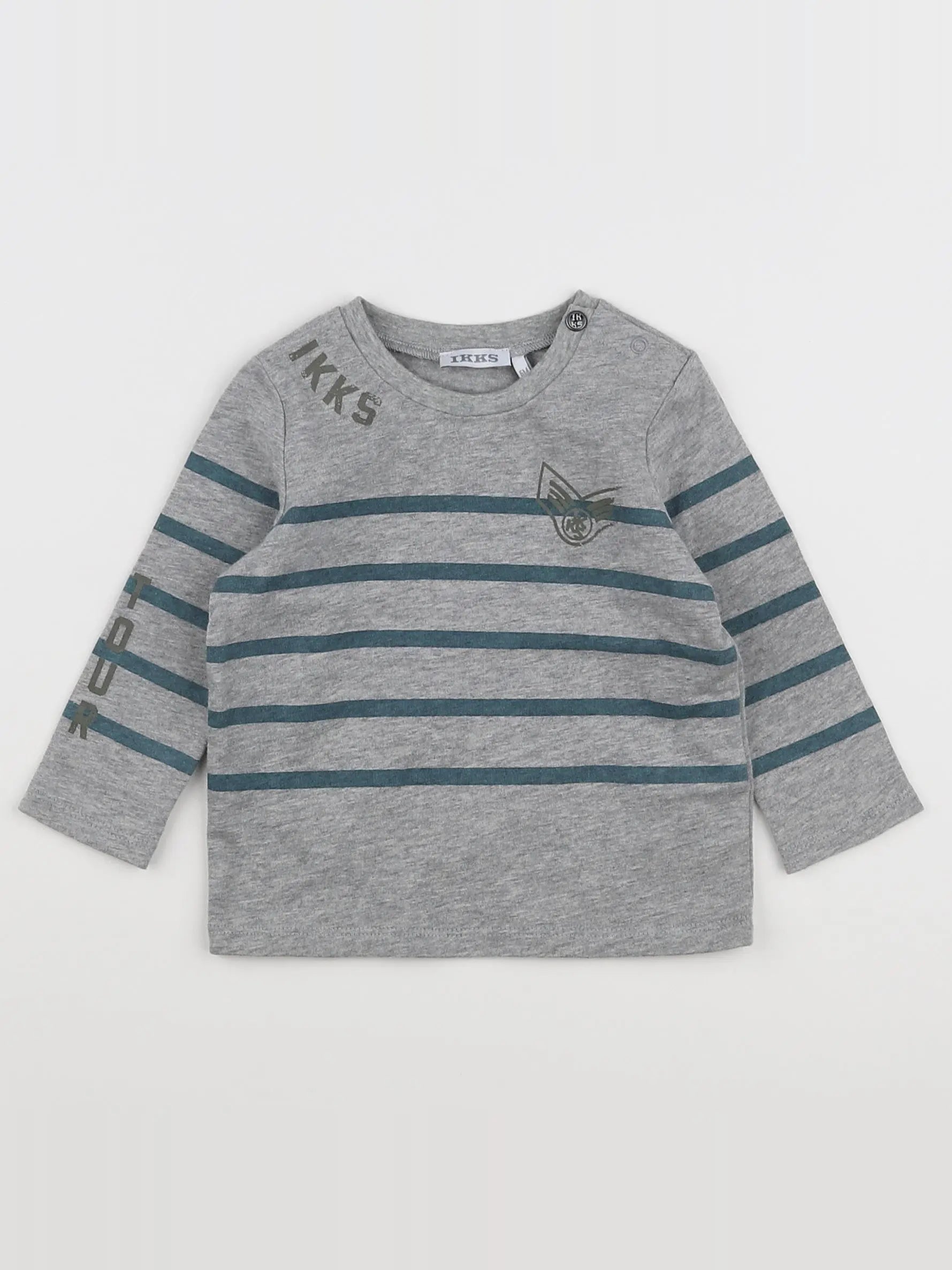 IKKS - tee-shirt gris - 6 mois