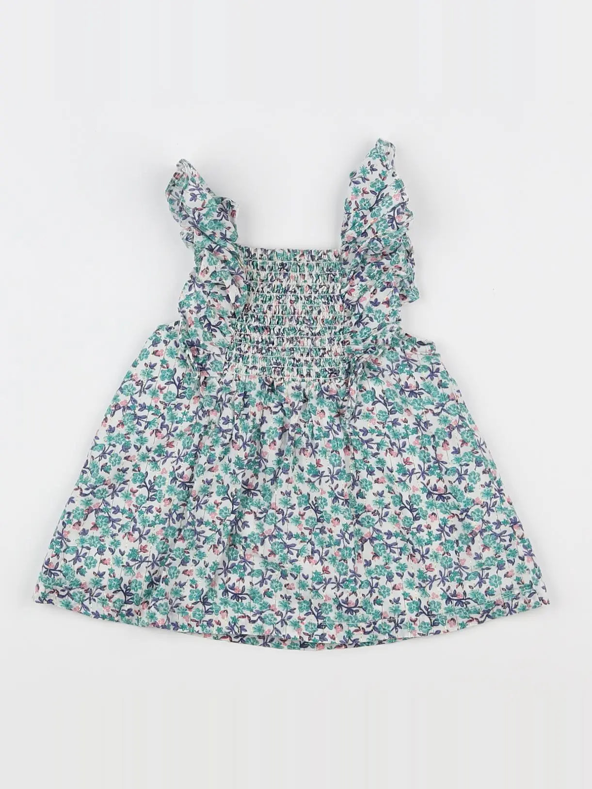 Tape à l'oeil - robe vert - 6 mois