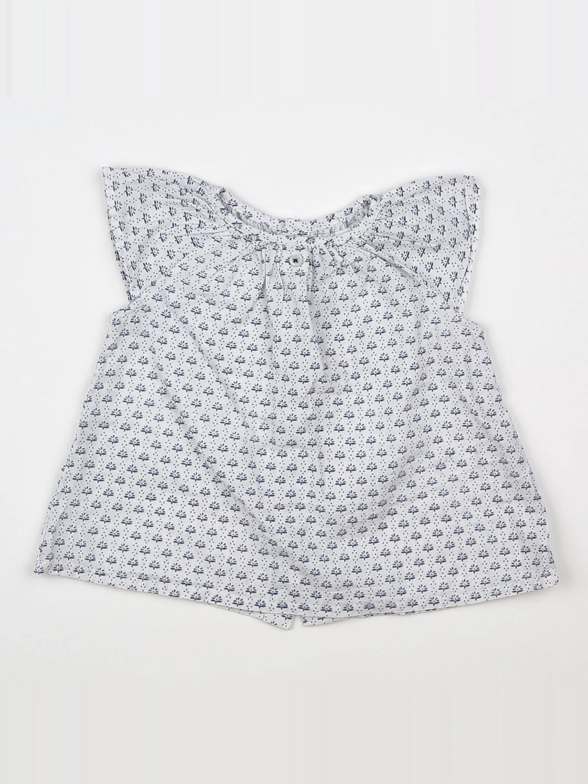 Boutchou - blouse bleu - 9 mois