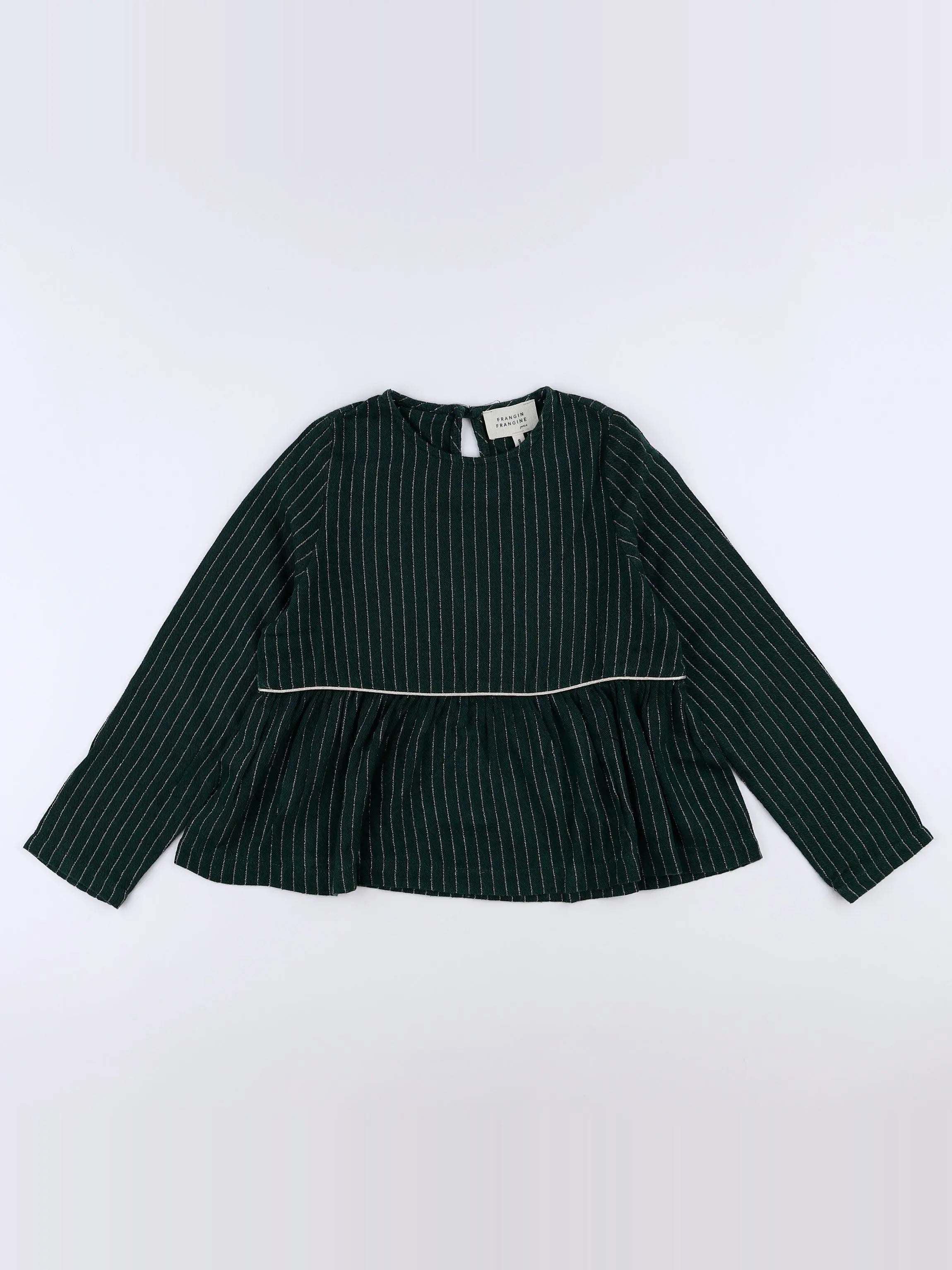Frangin Frangine - blouse vert - 8 ans