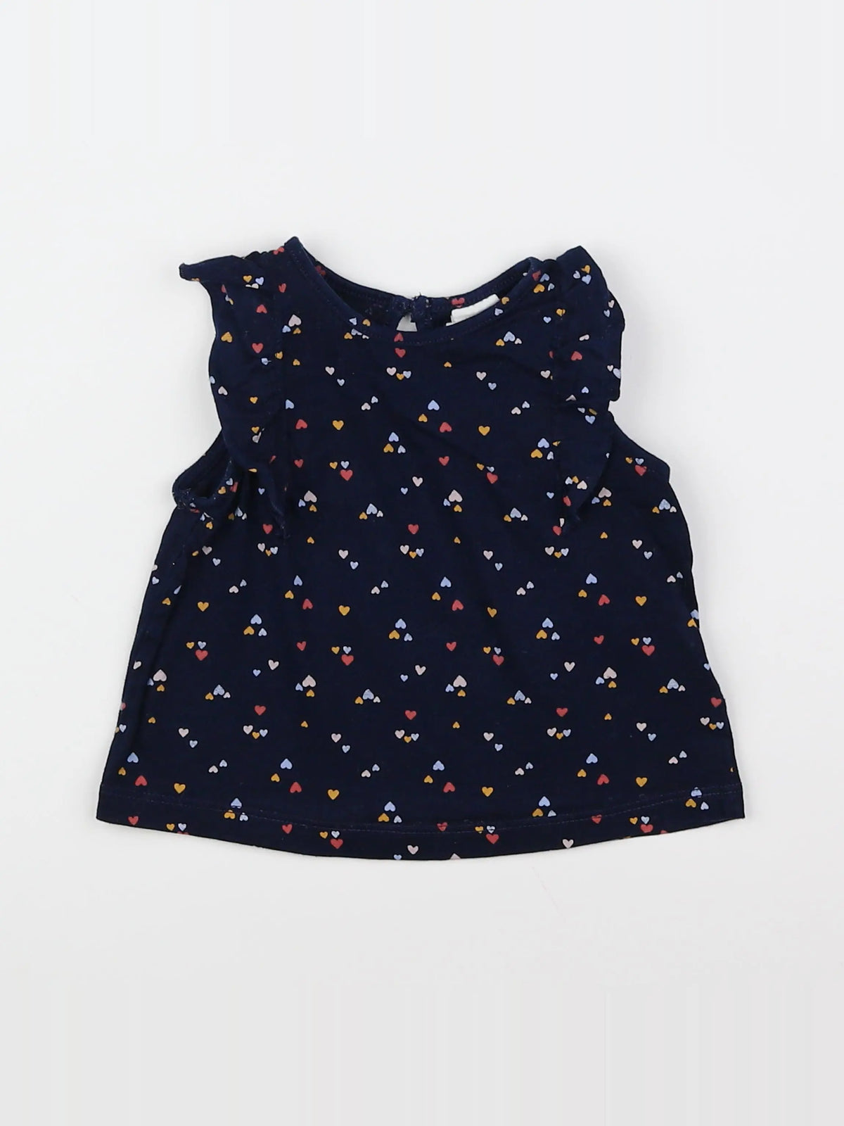 H&M - tee-shirt bleu - 6 mois