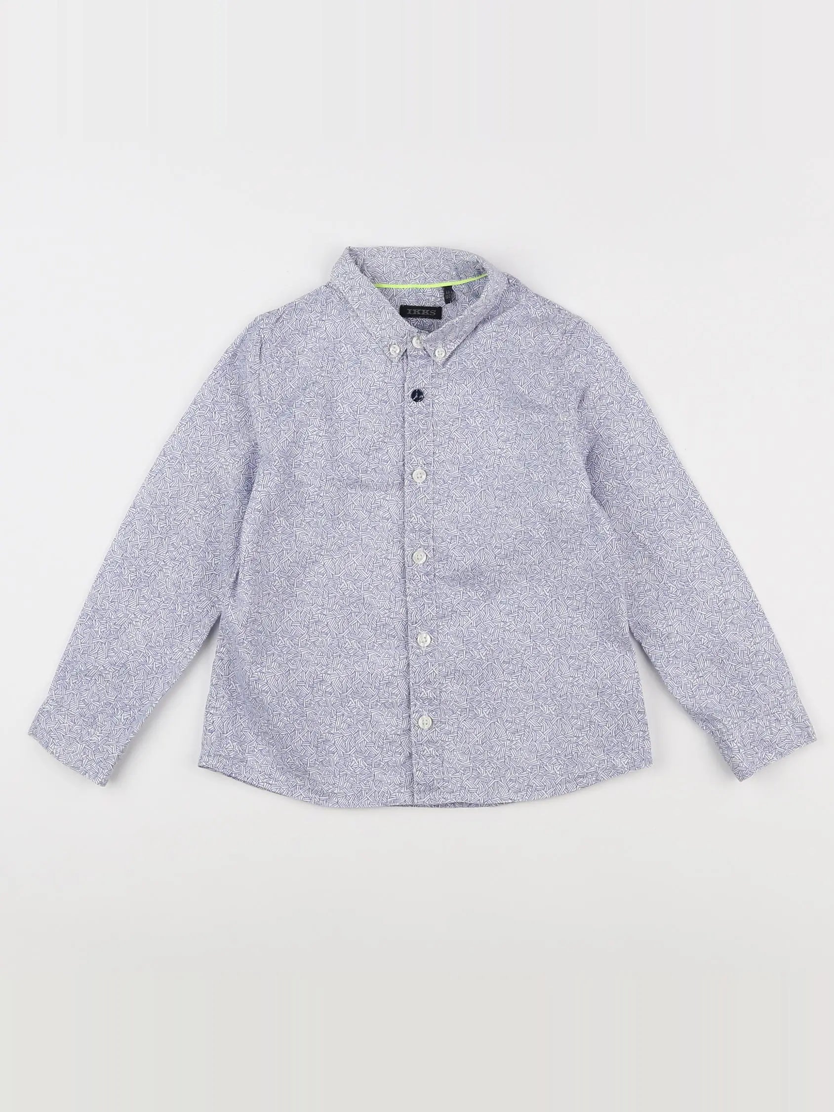 IKKS - chemise bleu, blanc - 4 ans