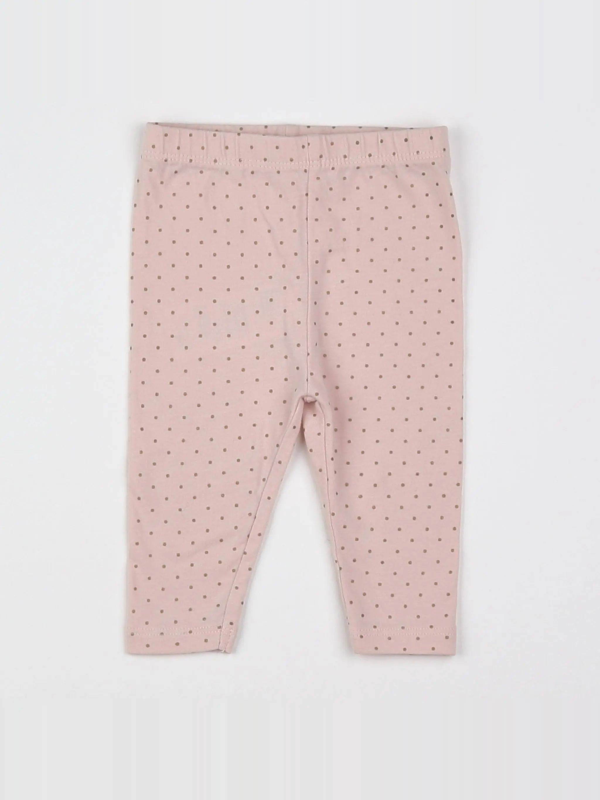 Vertbaudet - legging or, rose - 3 mois