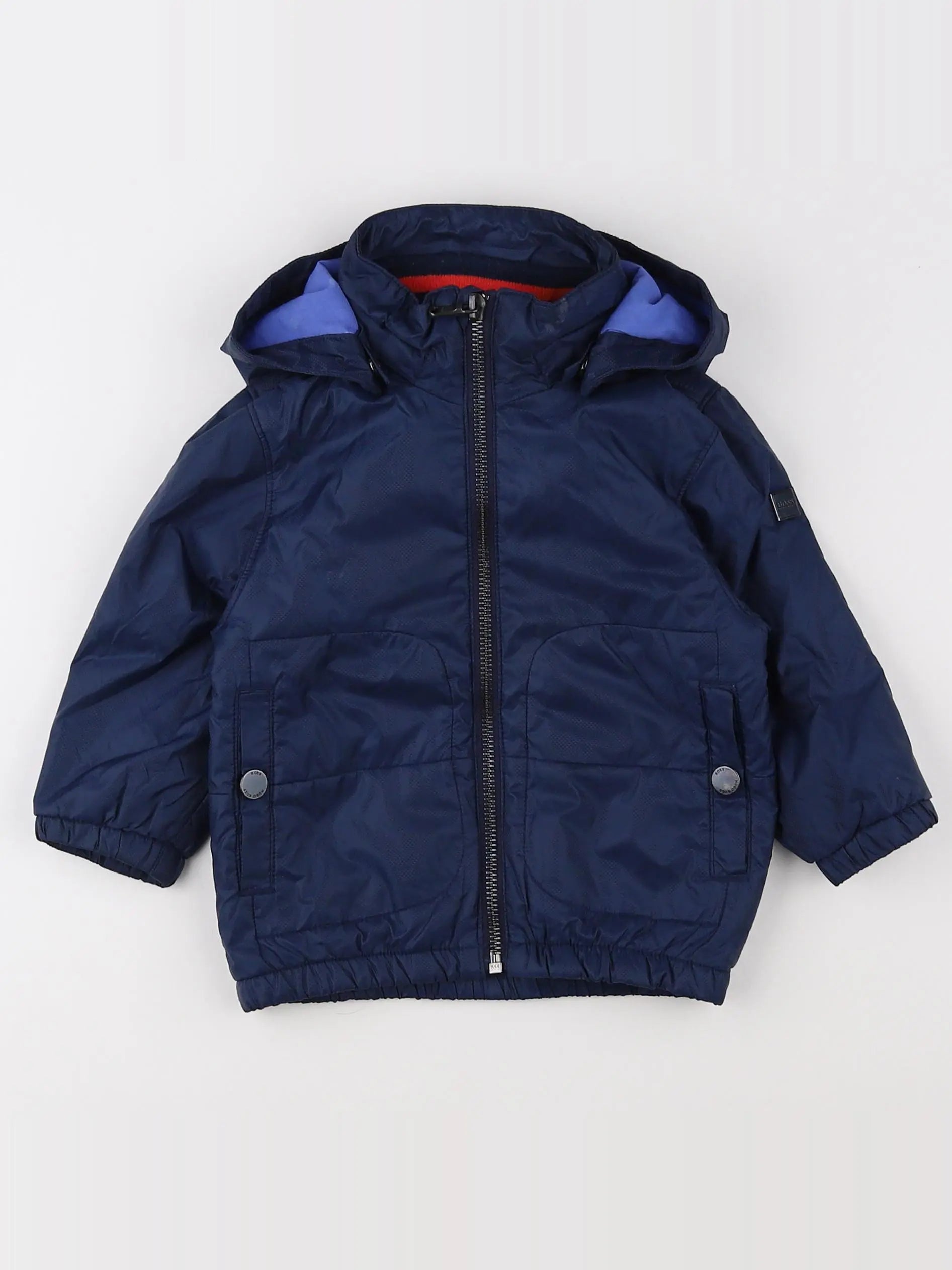 Hugo Boss - imperméable bleu - 12 mois