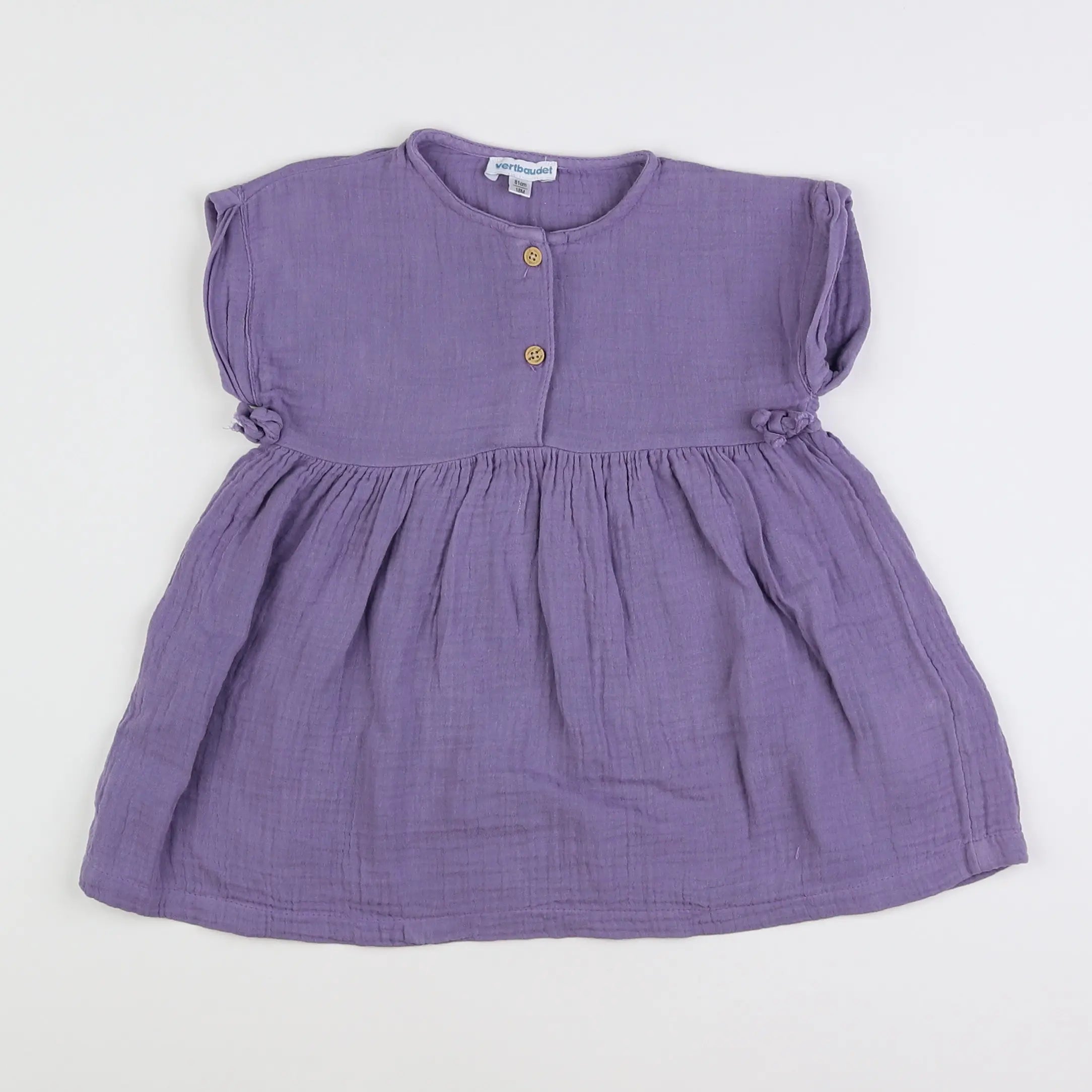 Vertbaudet - robe violet - 18 mois