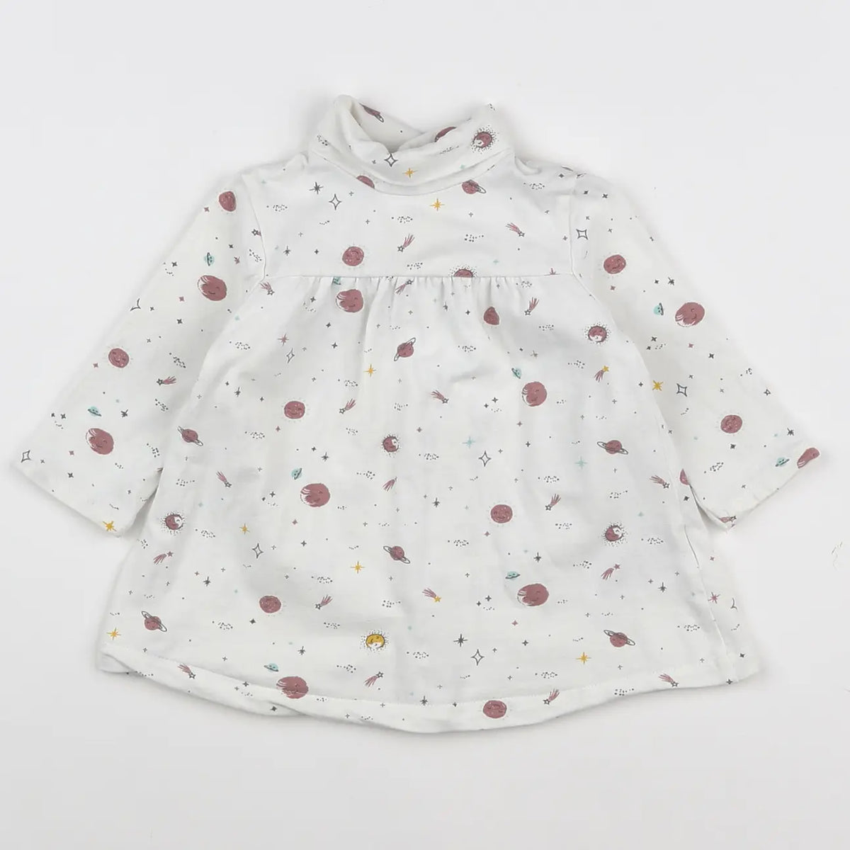Vertbaudet - robe multicolore - 6 mois
