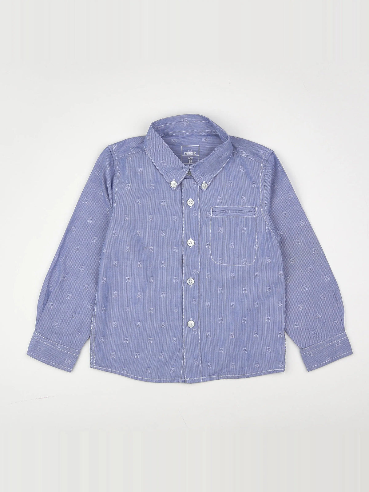 Name it - chemise bleu - 2/3 ans