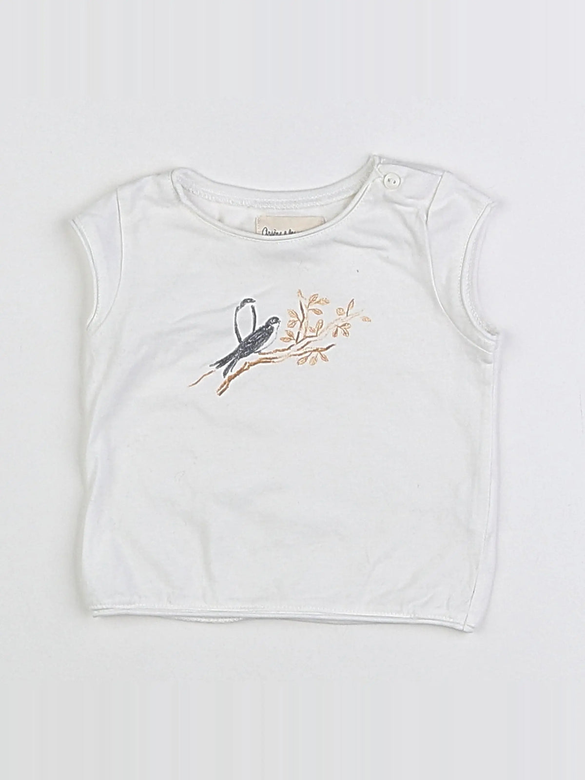 Arsène et les pipelettes - tee-shirt blanc - 6 mois