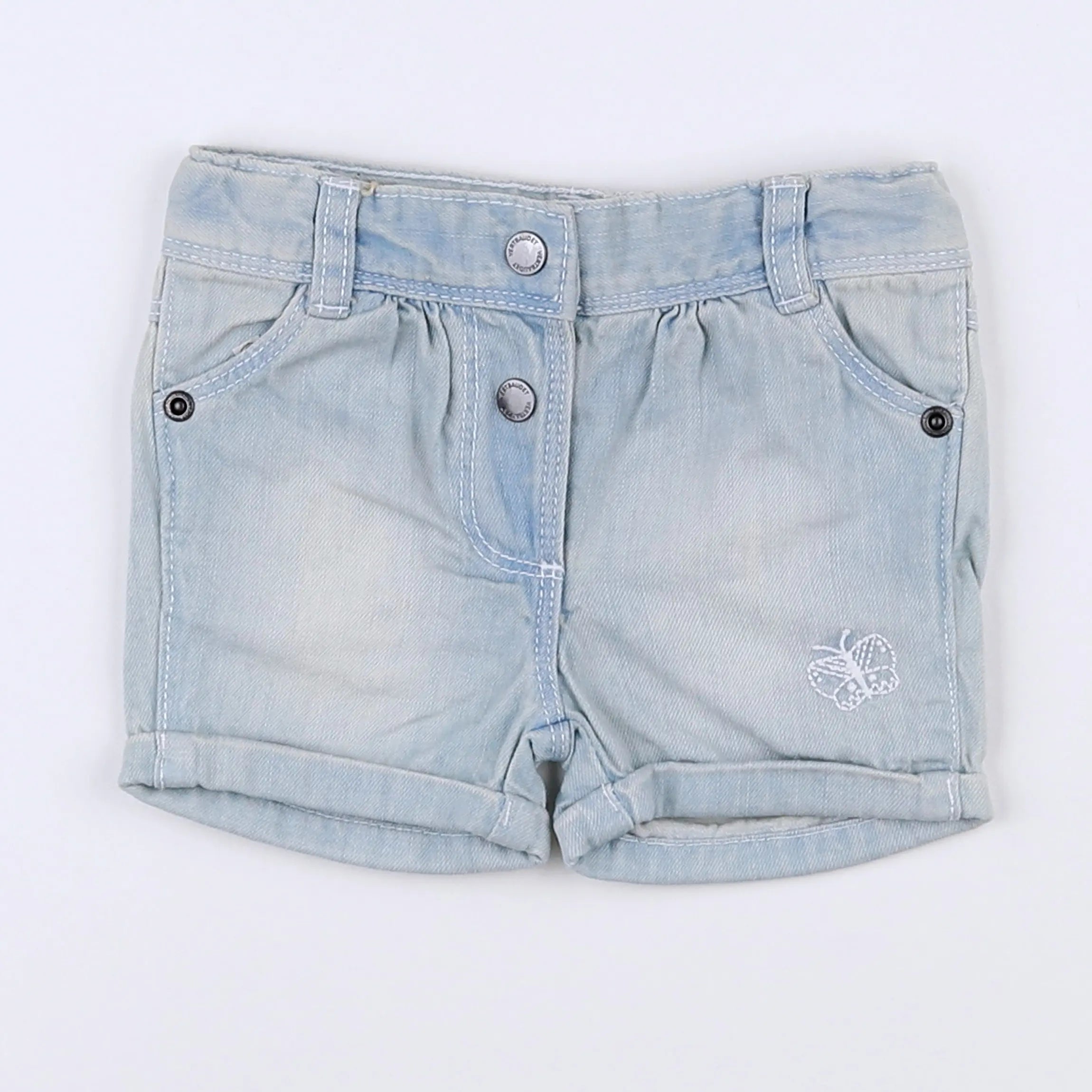 Vertbaudet - short bleu - 3 mois