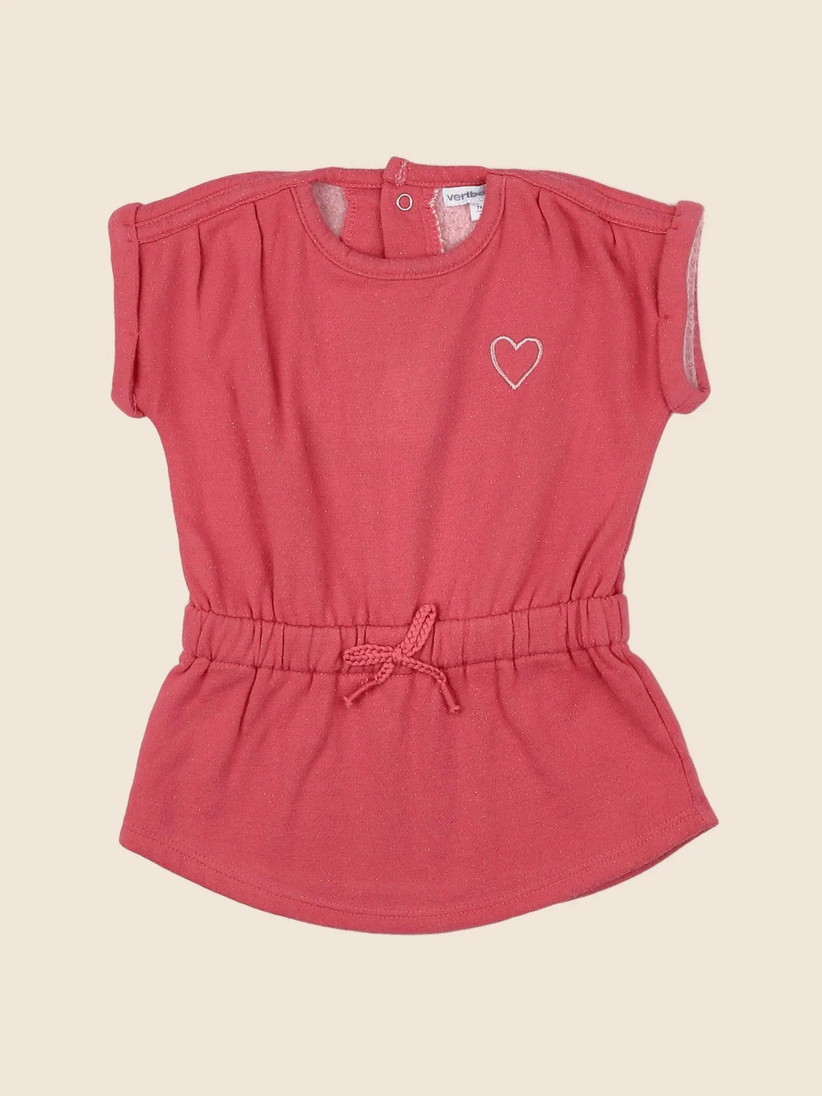 Vertbaudet - robe rose - 12 mois