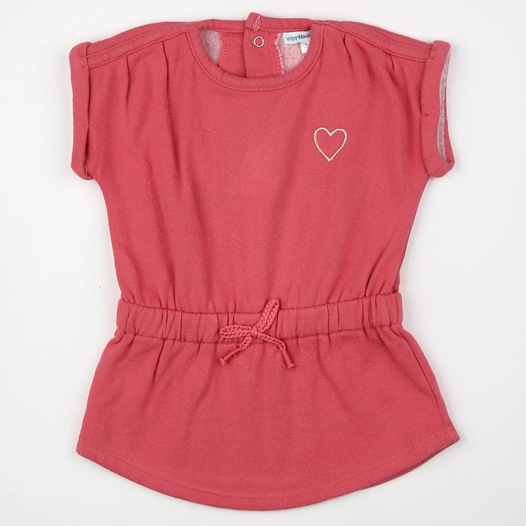 Vertbaudet - robe rose - 12 mois