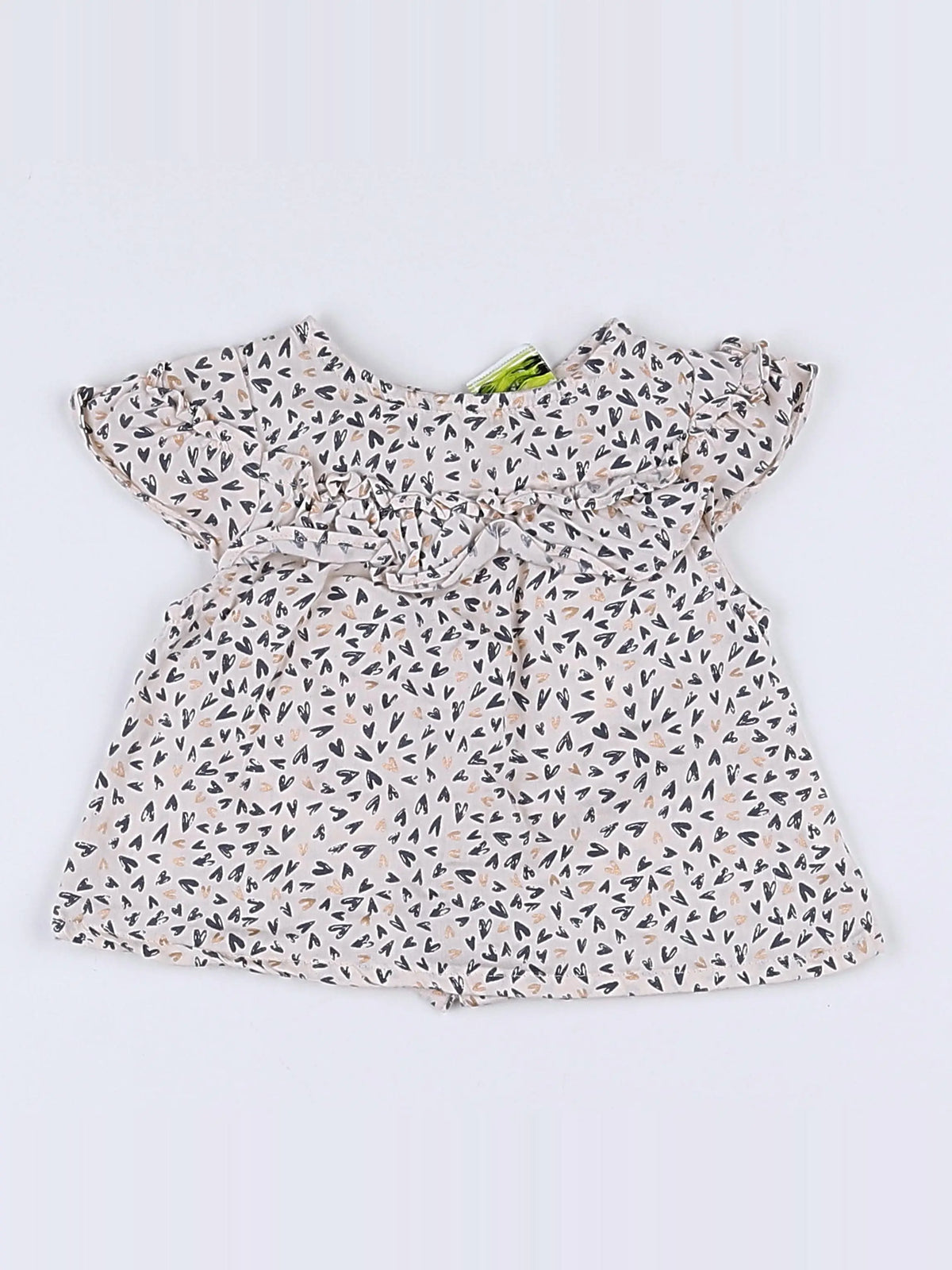 Tape à l'oeil - blouse blanc, gris - 3 mois