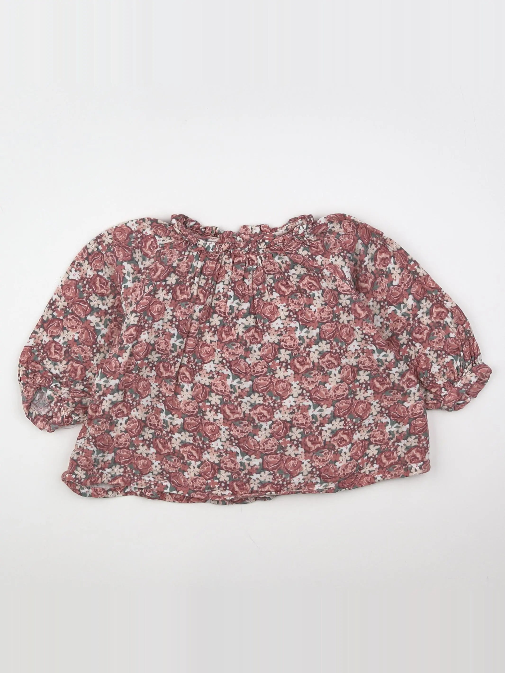 Vertbaudet - blouse rose - 9 mois