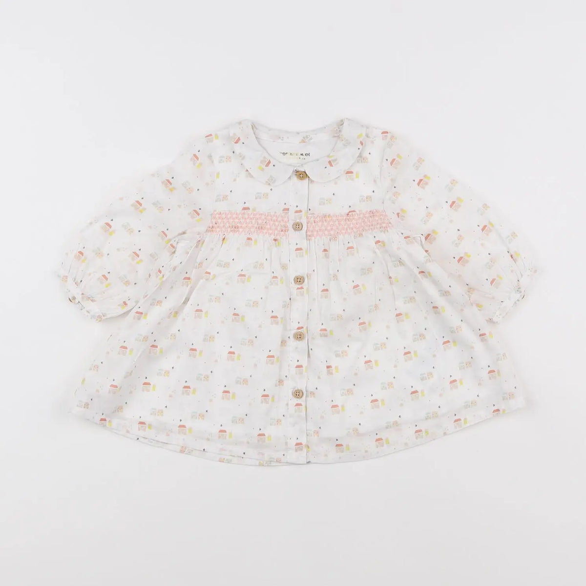 Vertbaudet - robe blanc - 3 mois