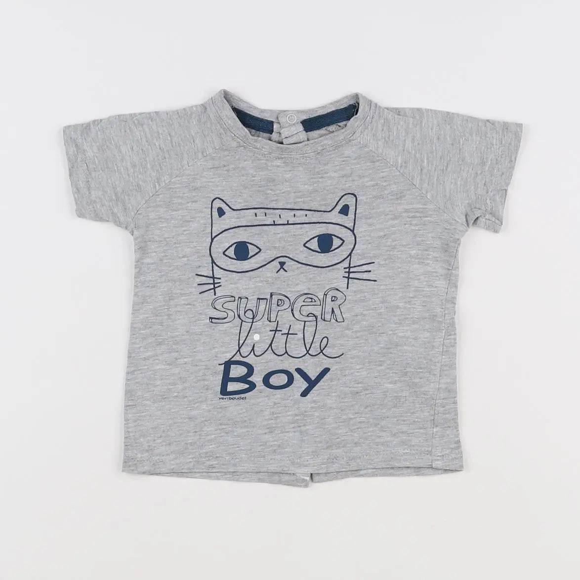 Vertbaudet - tee-shirt gris - 6 mois
