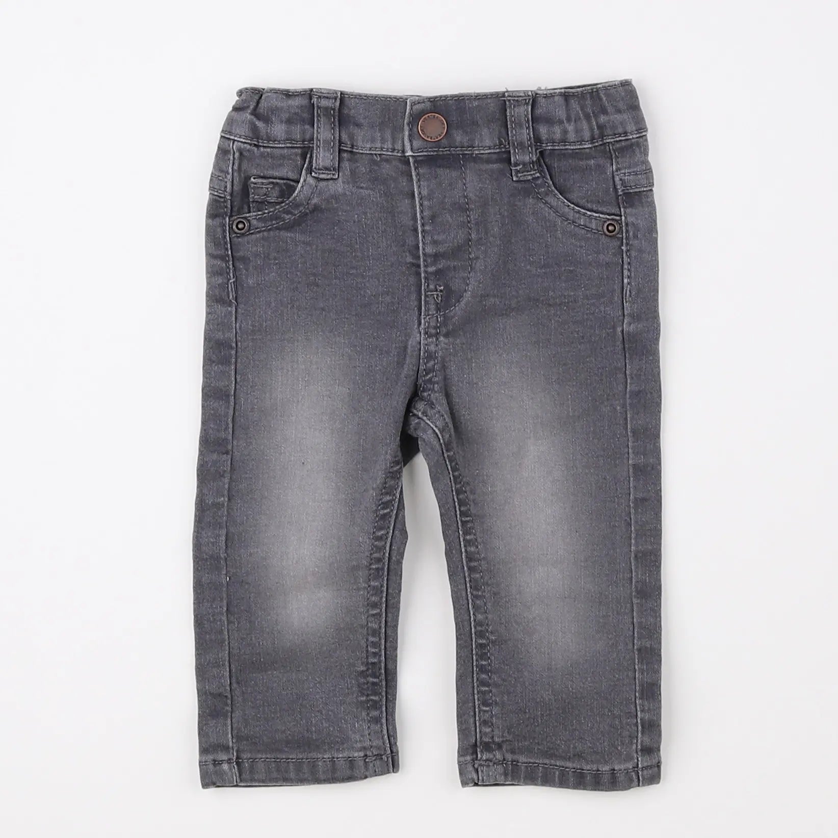 Vertbaudet - jean gris - 3 mois