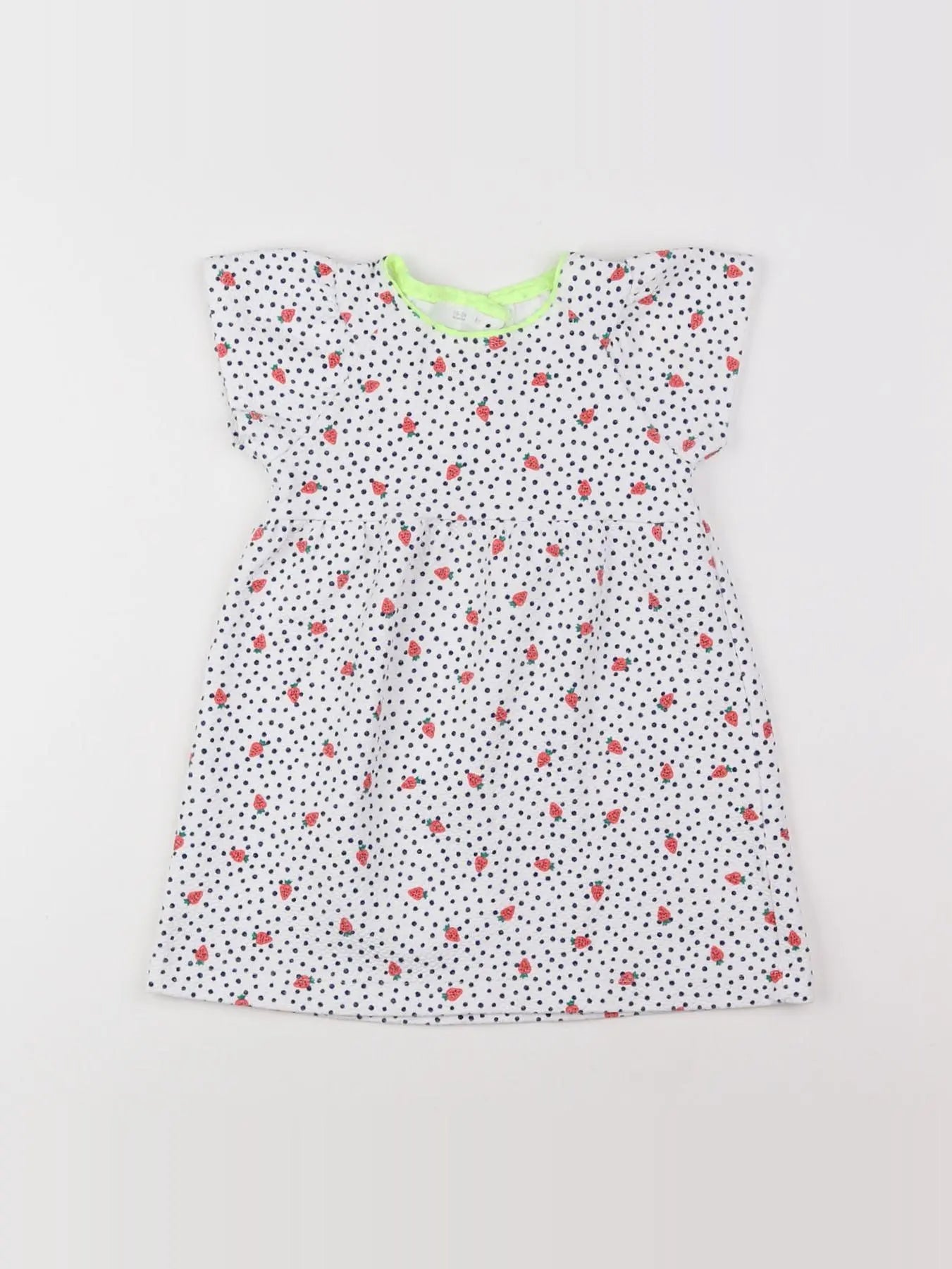Zara - robe bleu, blanc - 18 mois à 2 ans