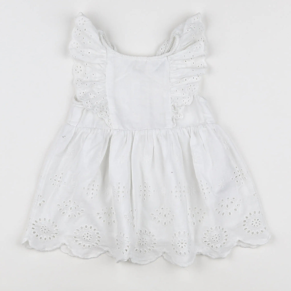 Vertbaudet - robe blanc - 12 mois
