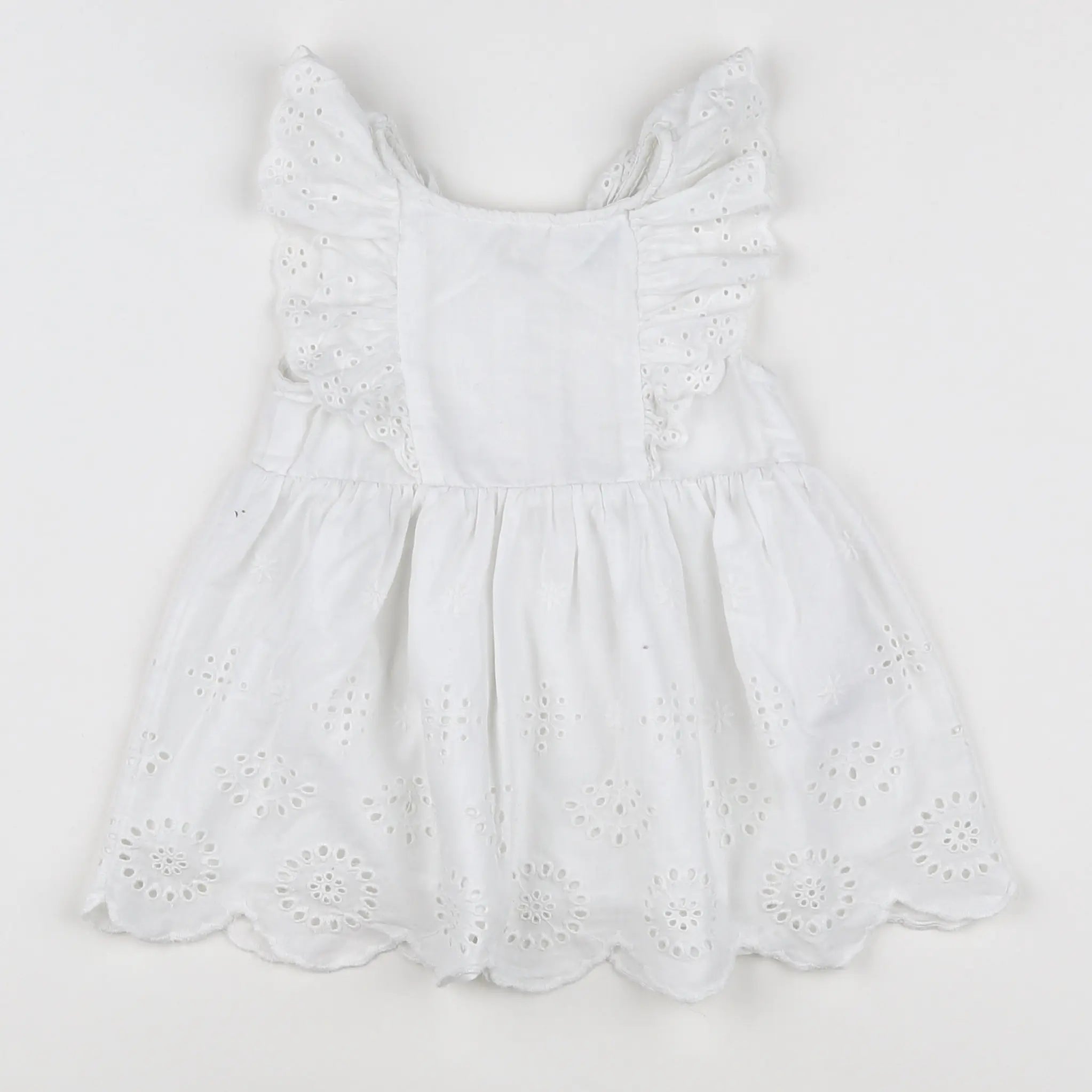 Vertbaudet - robe blanc - 12 mois