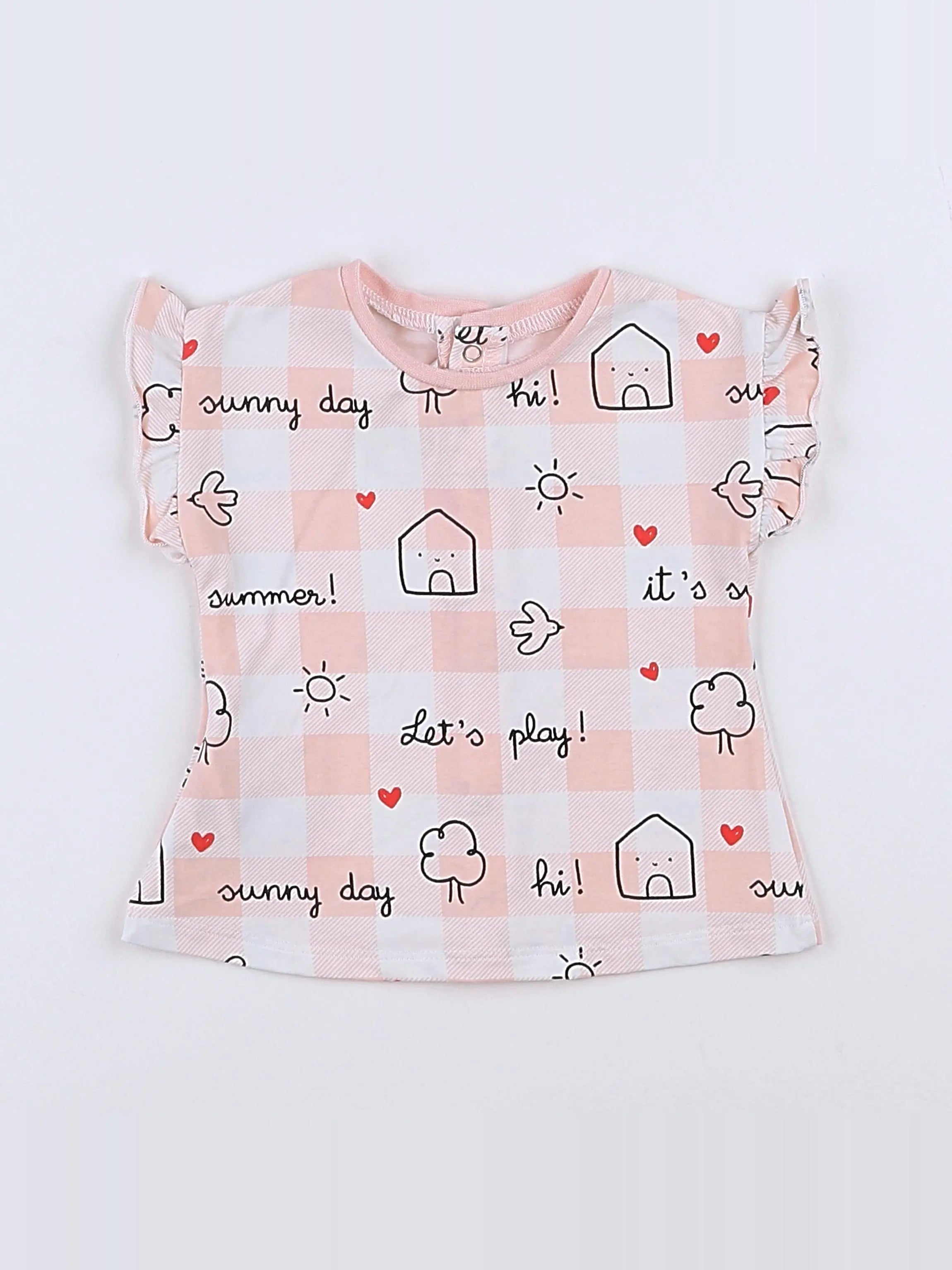 Mayoral - tee-shirt rose - 3 mois