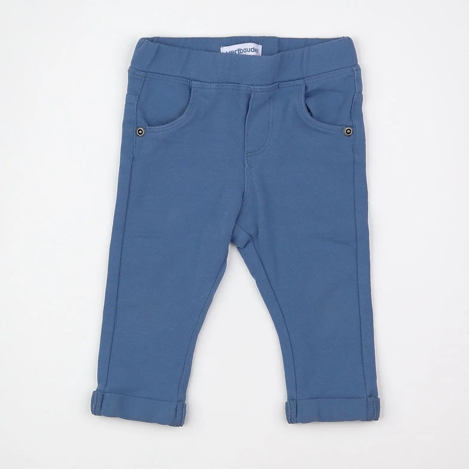 Vertbaudet - jegging bleu - 9 mois