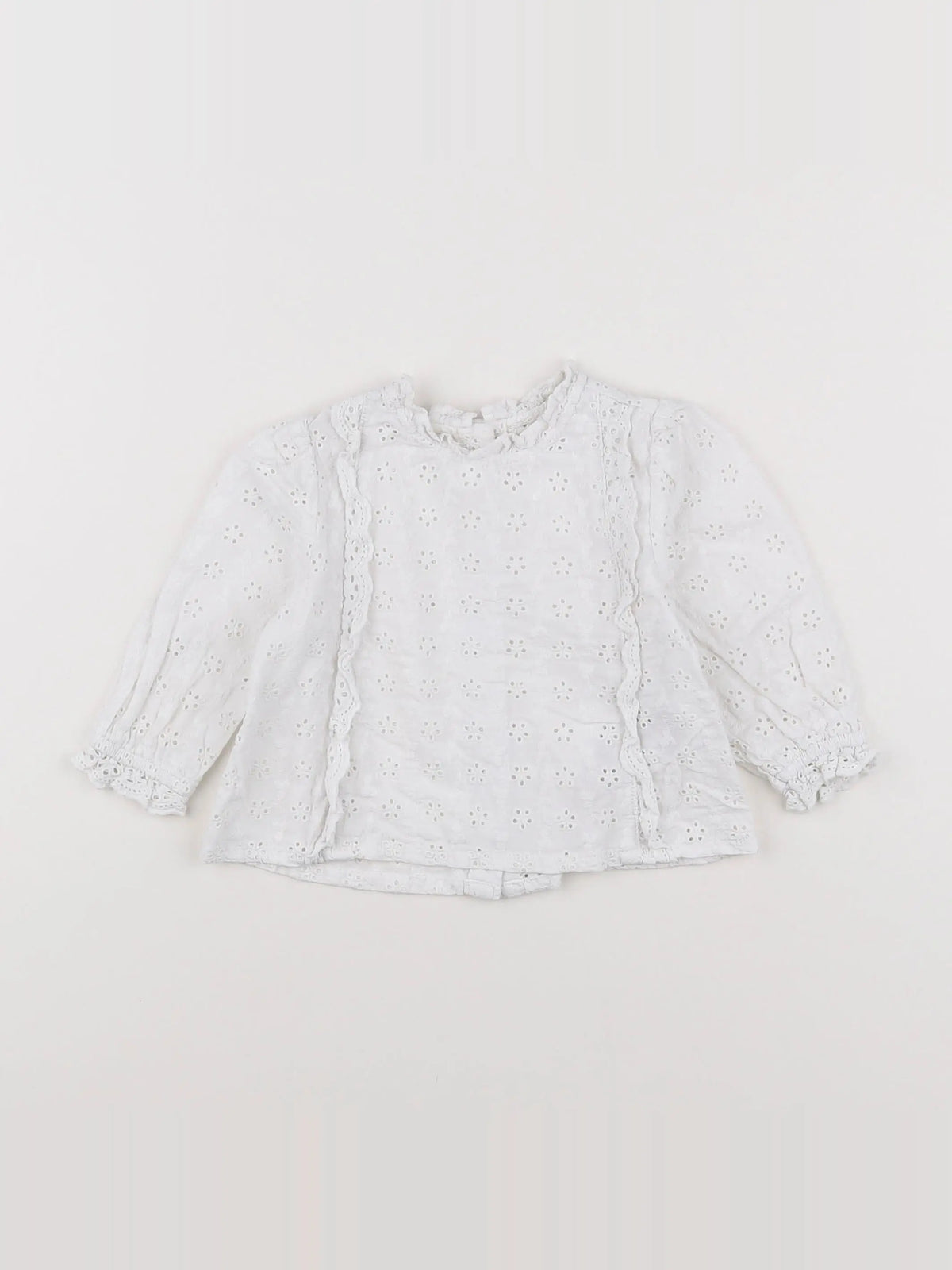Vertbaudet - blouse blanc - 12 mois