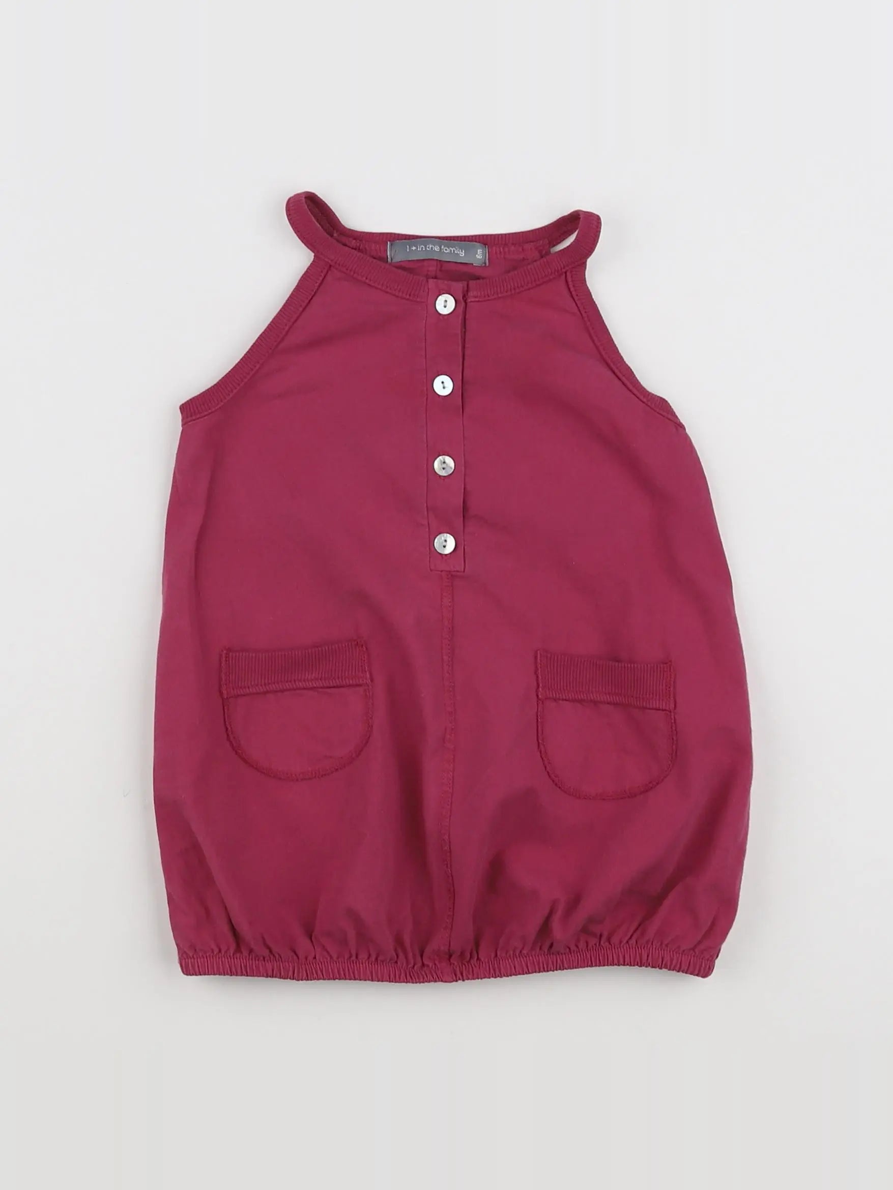 1+ In the family - robe rose - 6 mois