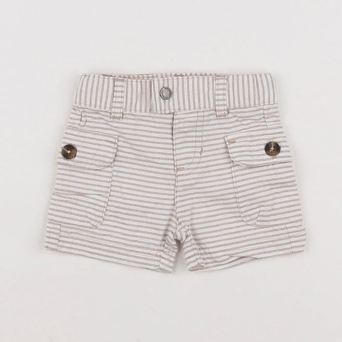 Vertbaudet - short beige - 3 mois
