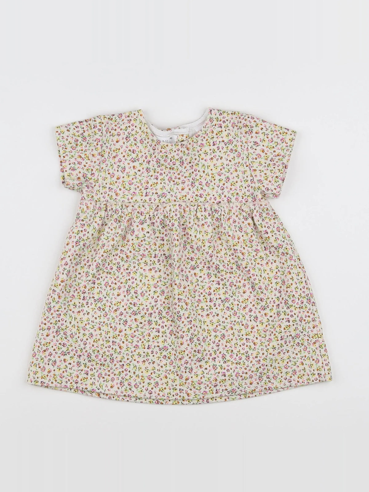 Zara - robe blanc, multicolore - 9/12 mois