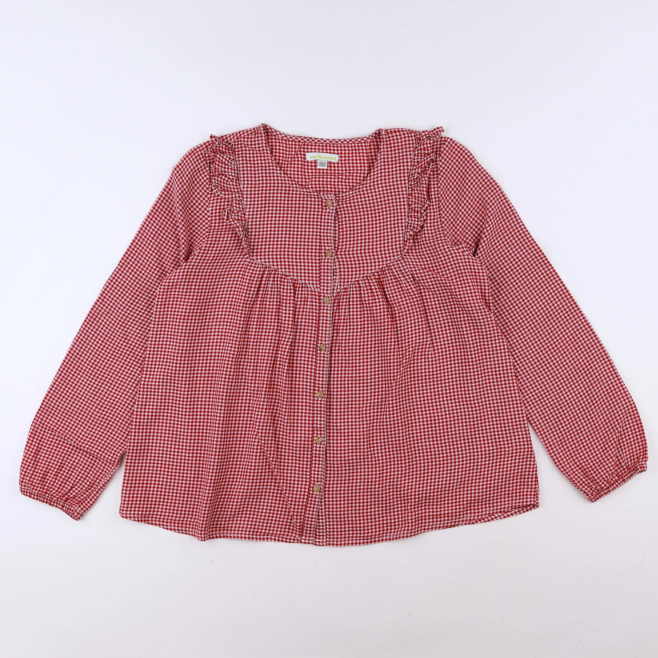 Vertbaudet - blouse blanc, rouge - 12 ans