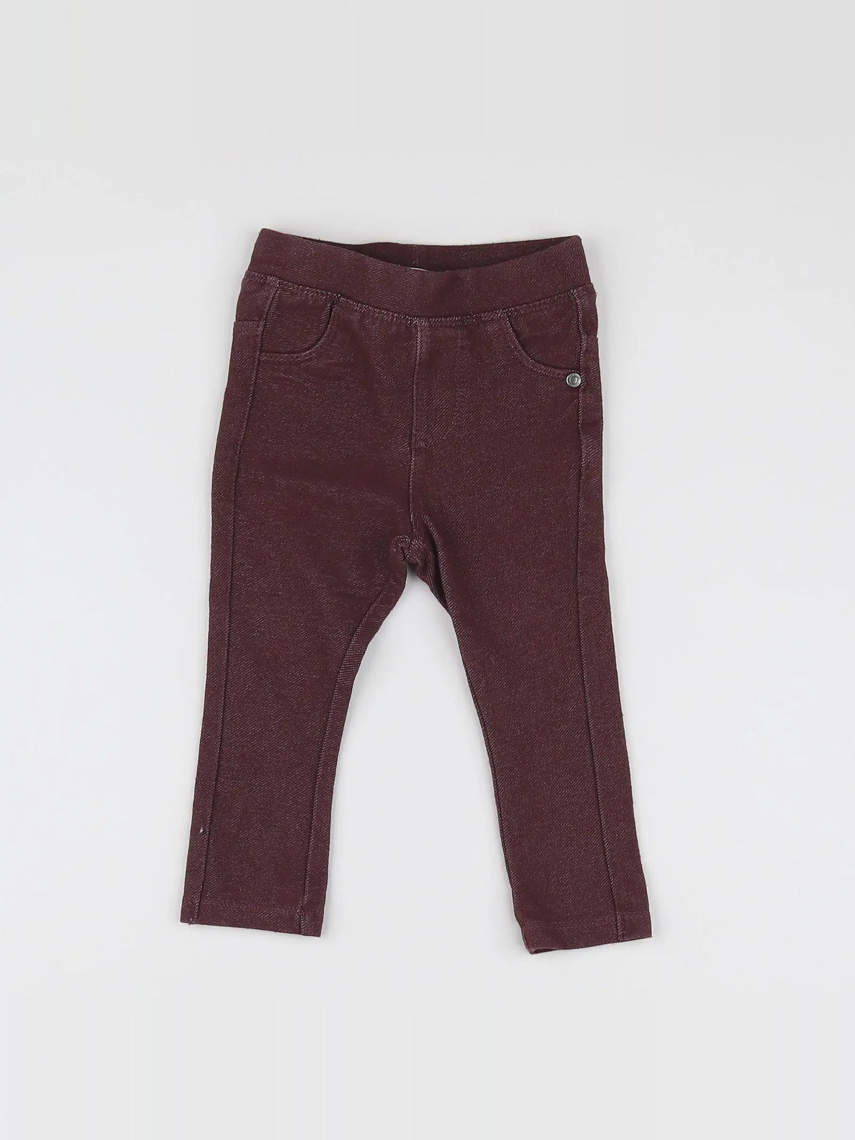 Vertbaudet - jegging rouge - 6 mois