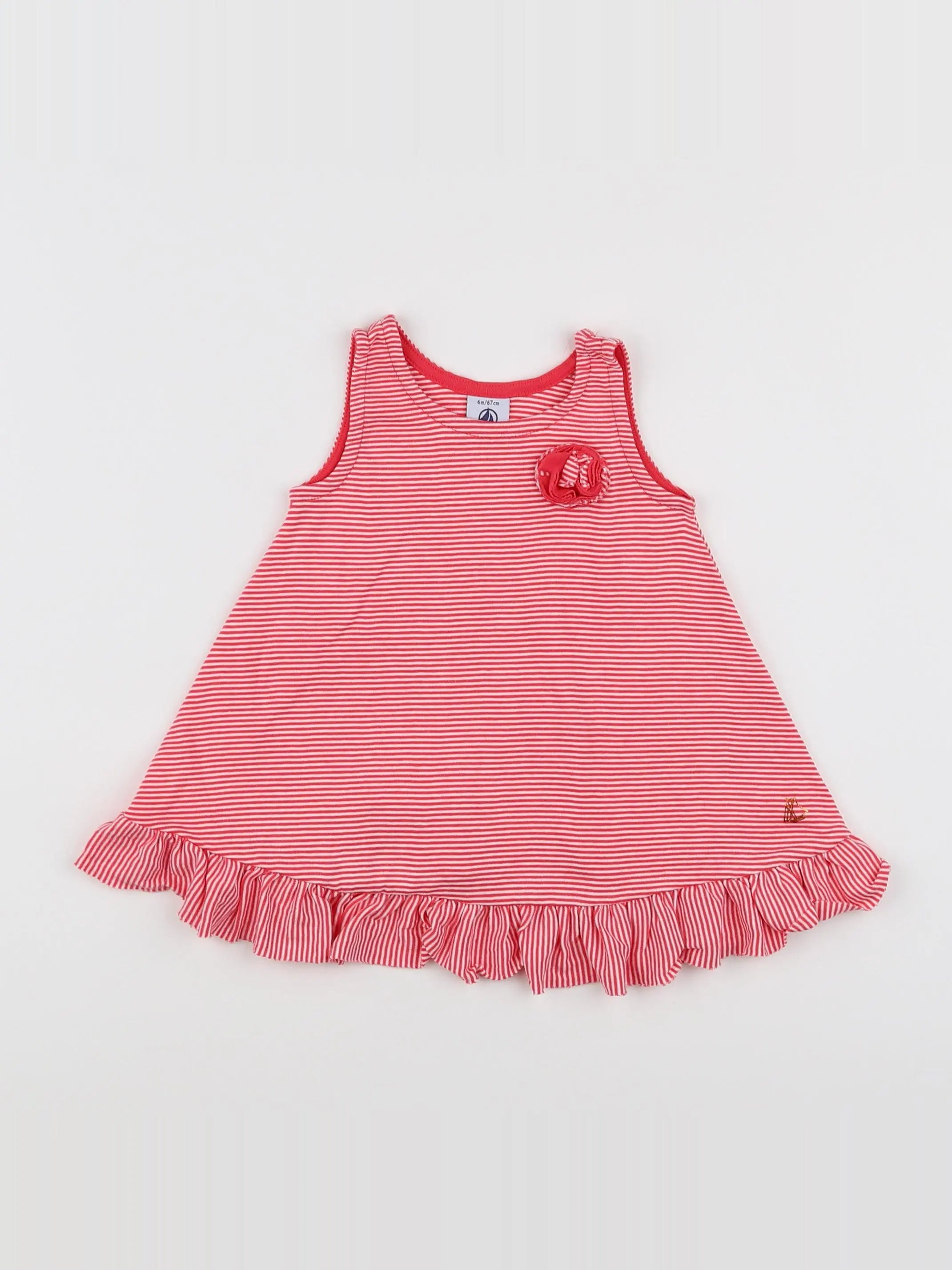 Petit Bateau - robe rose - 6 mois