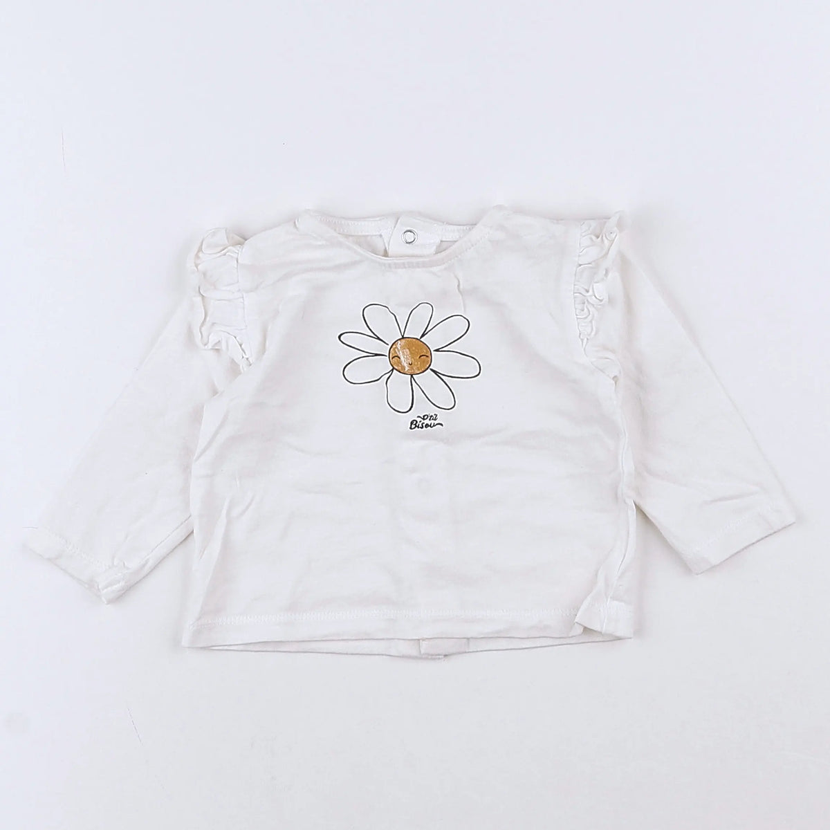 Vertbaudet - tee-shirt blanc - 3 mois