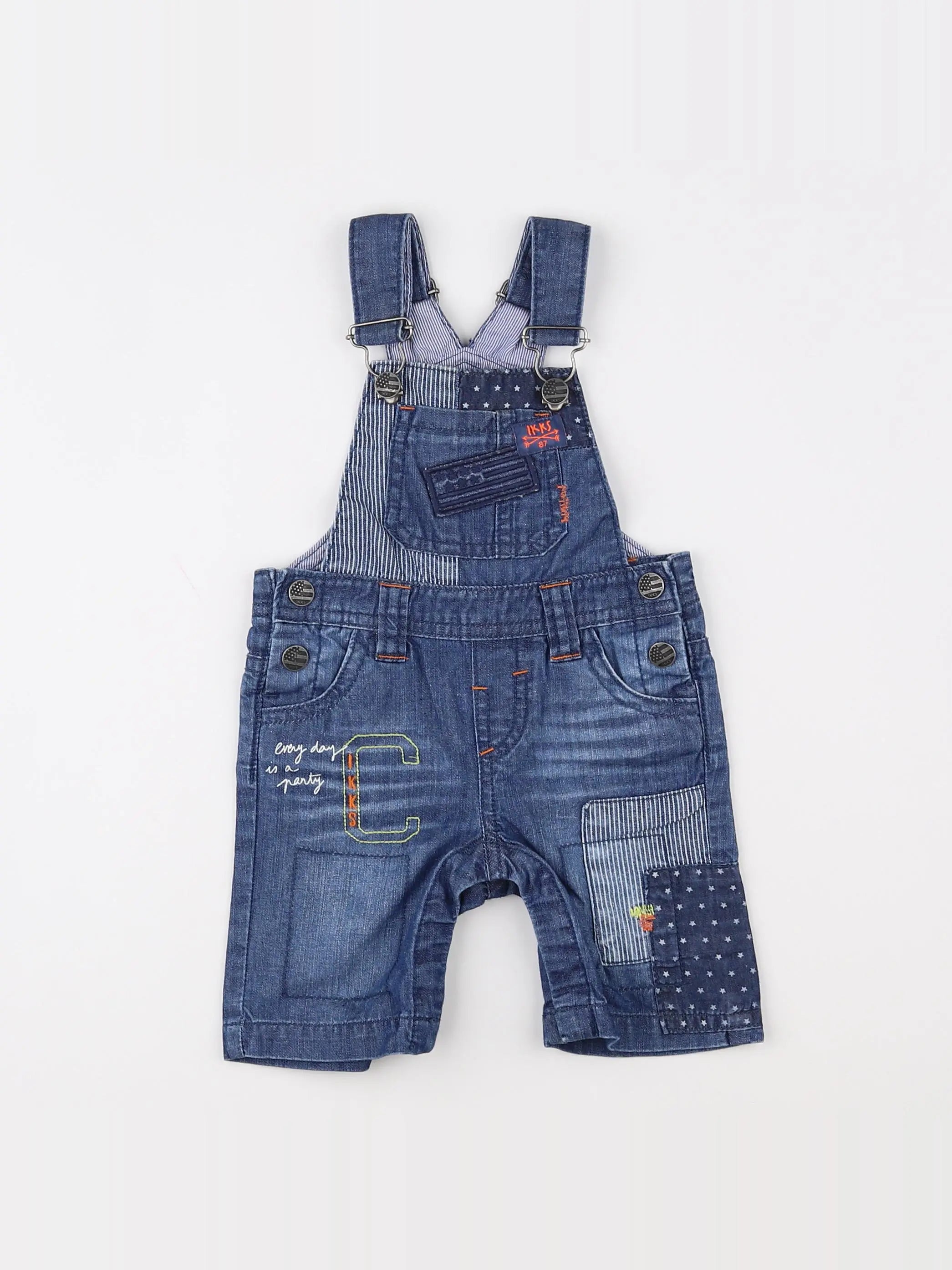 IKKS - salopette bleu - 6 mois