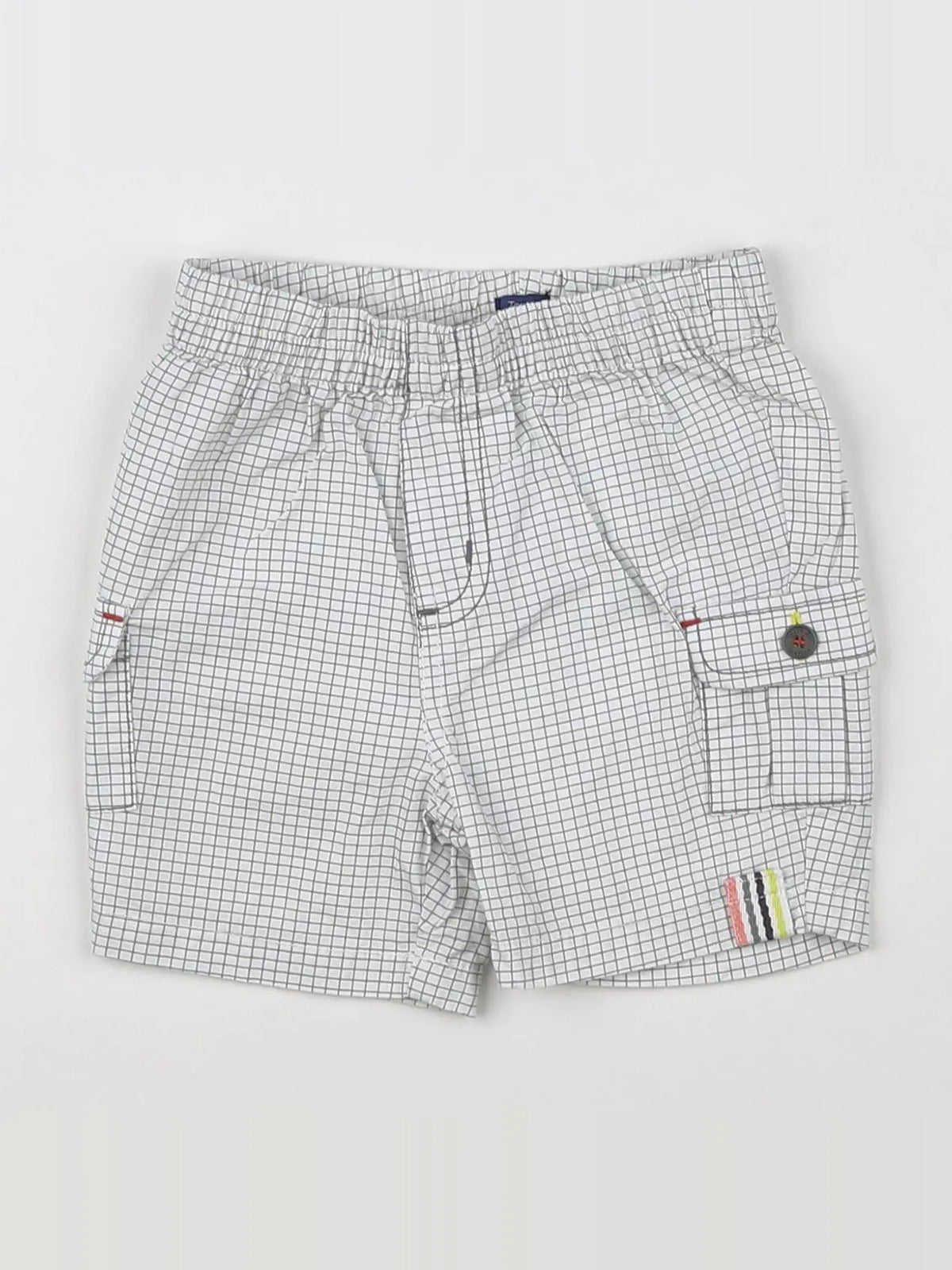 Terre de marins - short blanc, gris - 9 mois