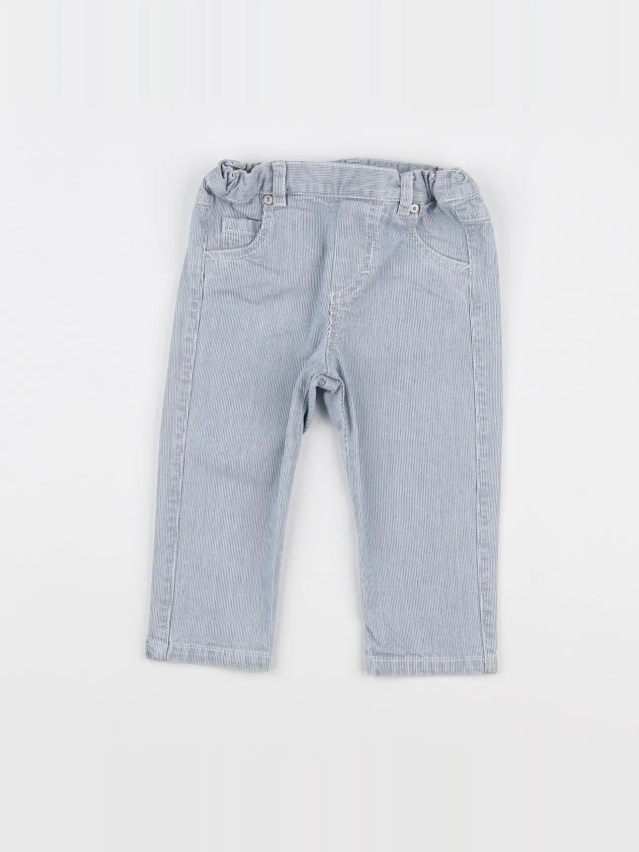 Tartine & Chocolat - pantalon blanc, bleu - 12 mois