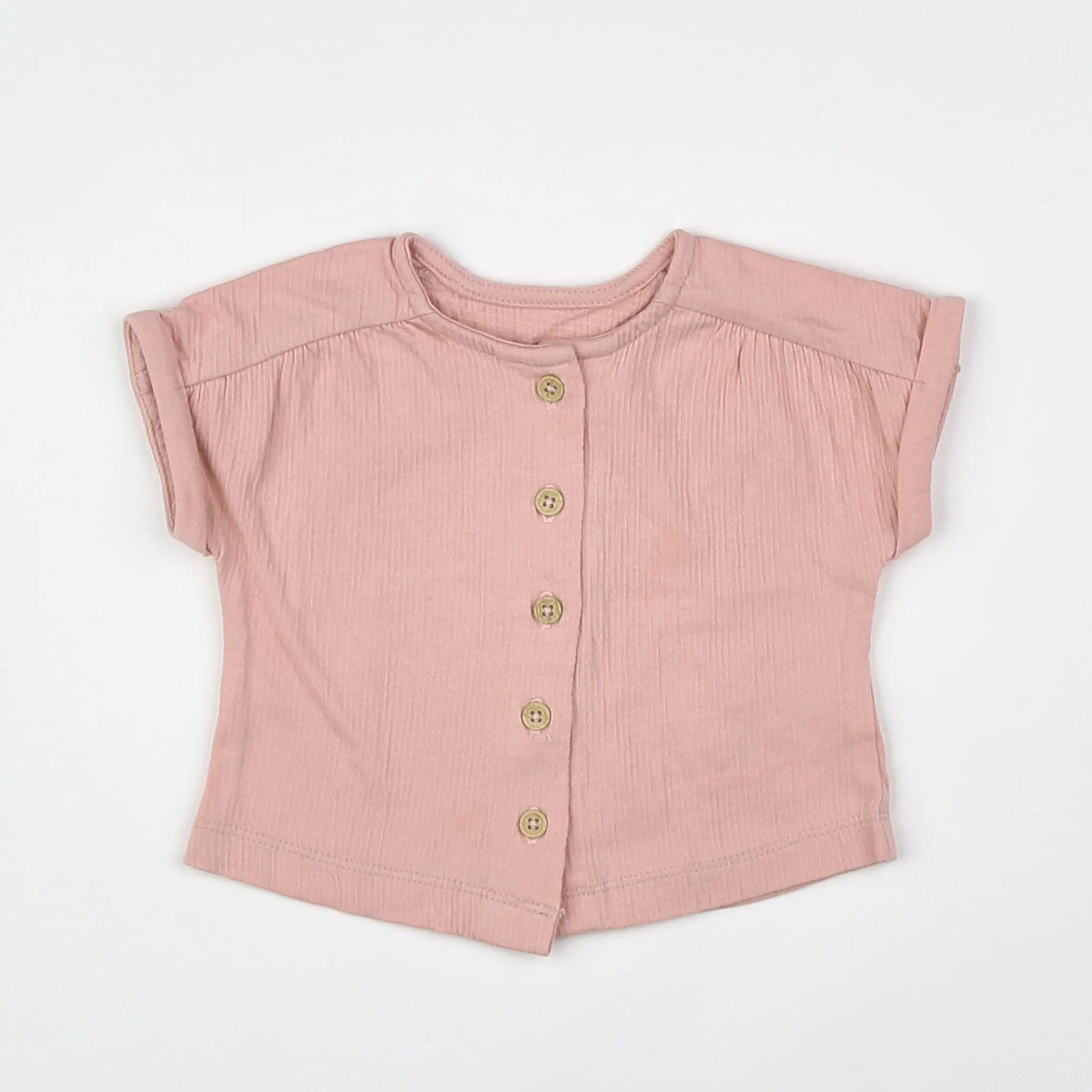 Vertbaudet - tee-shirt rose - 3 mois