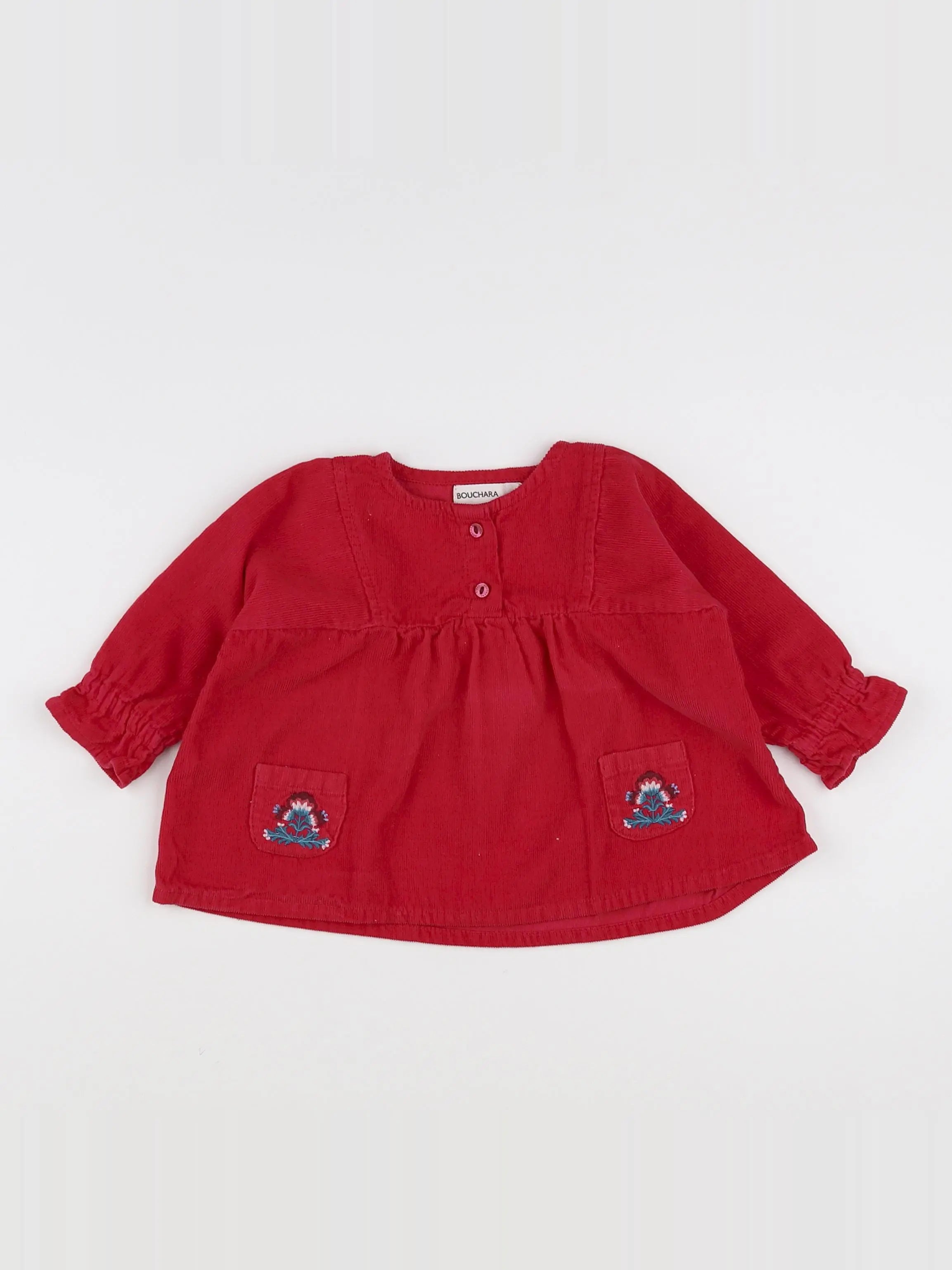 Bouchara - blouse rose - 6 mois