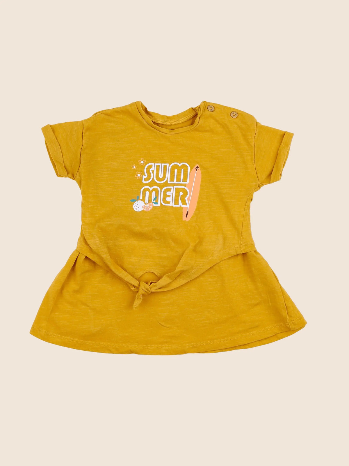 Vertbaudet - robe jaune - 12 mois