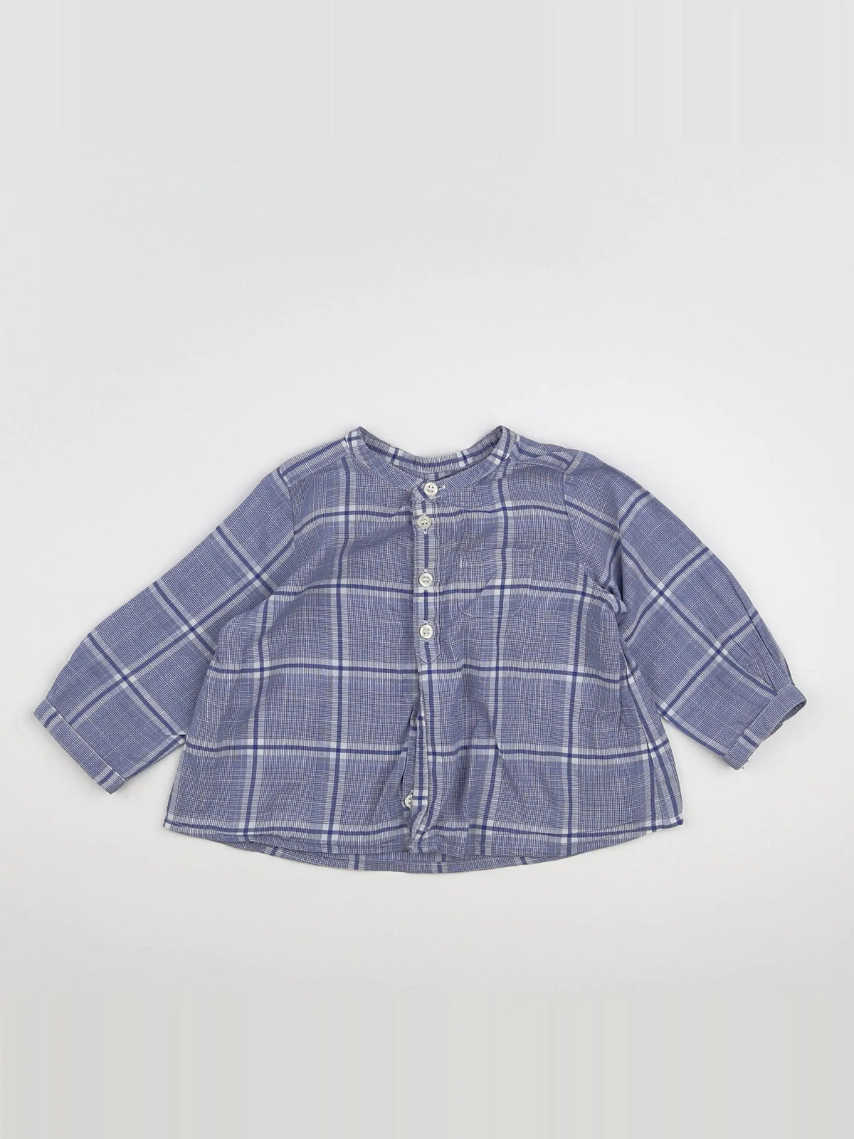 Bonpoint - blouse bleu, blanc - 6 mois