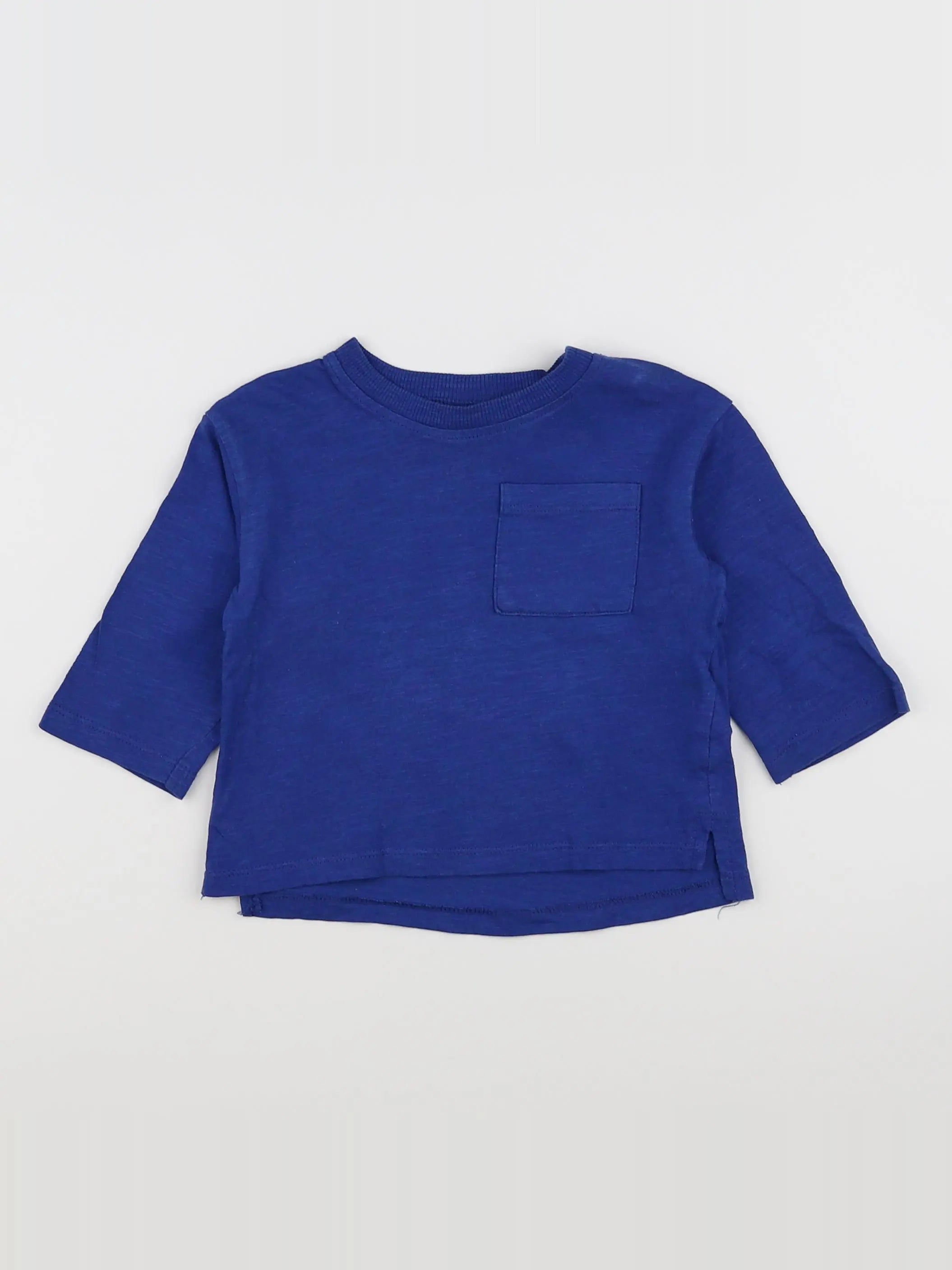 H&M - tee-shirt bleu - 6 mois