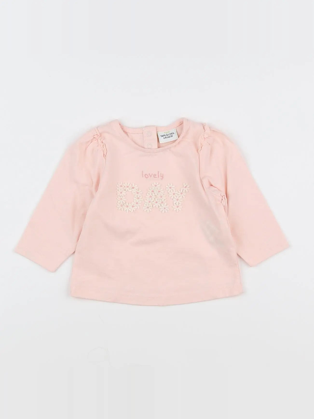 Tape à l'oeil - tee-shirt rose - 6 mois