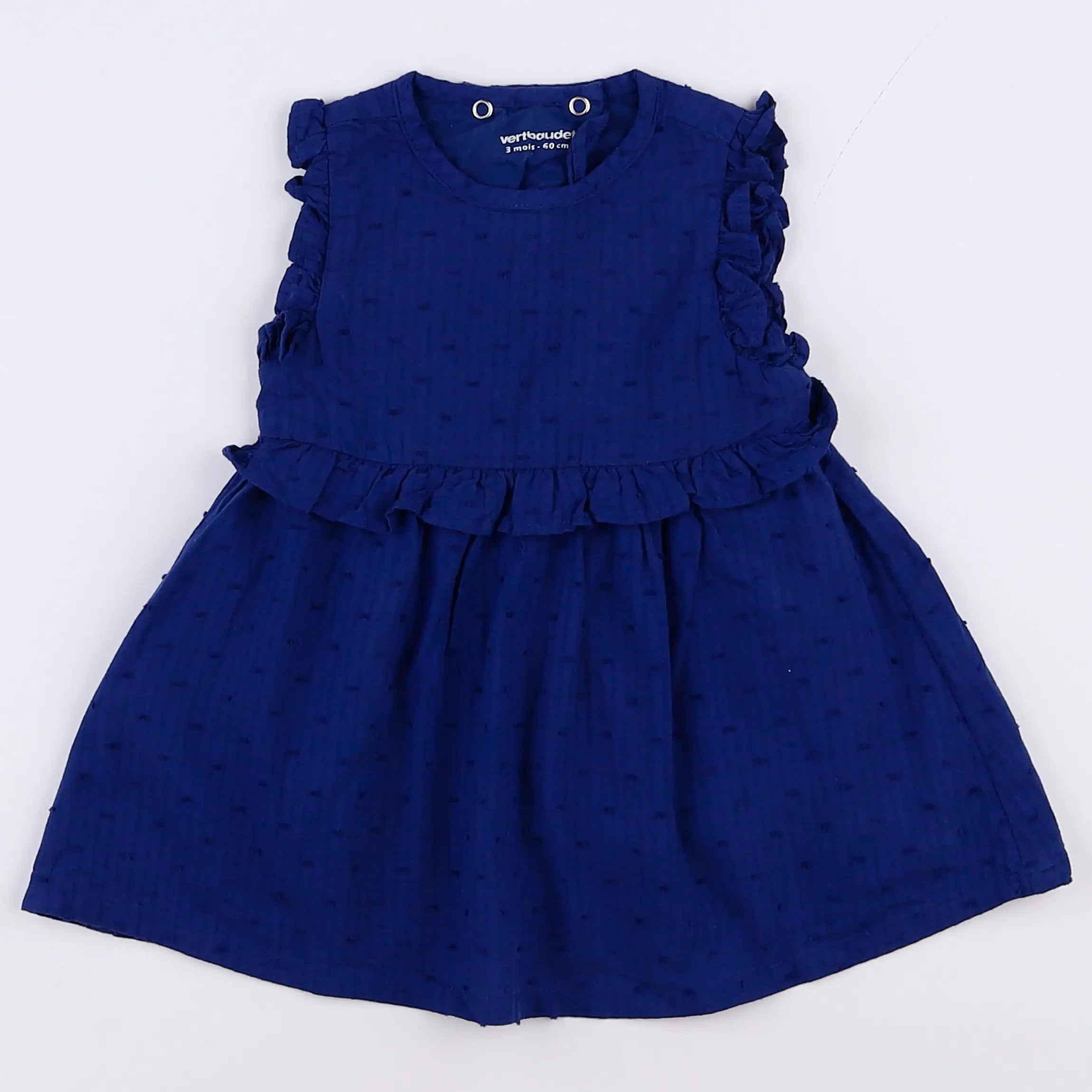 Vertbaudet - robe bleu - 3 mois