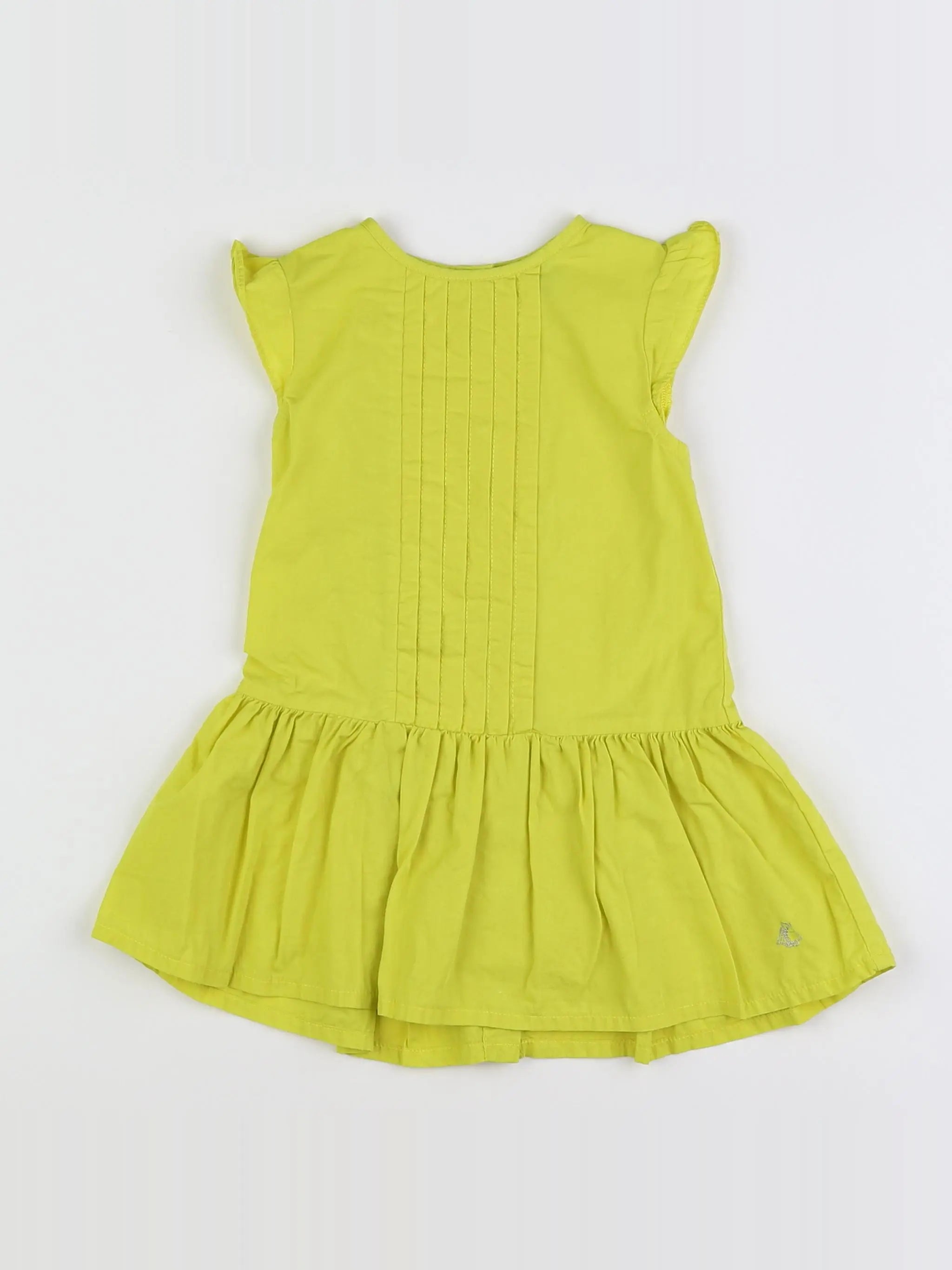 Petit Bateau - robe jaune - 18 mois