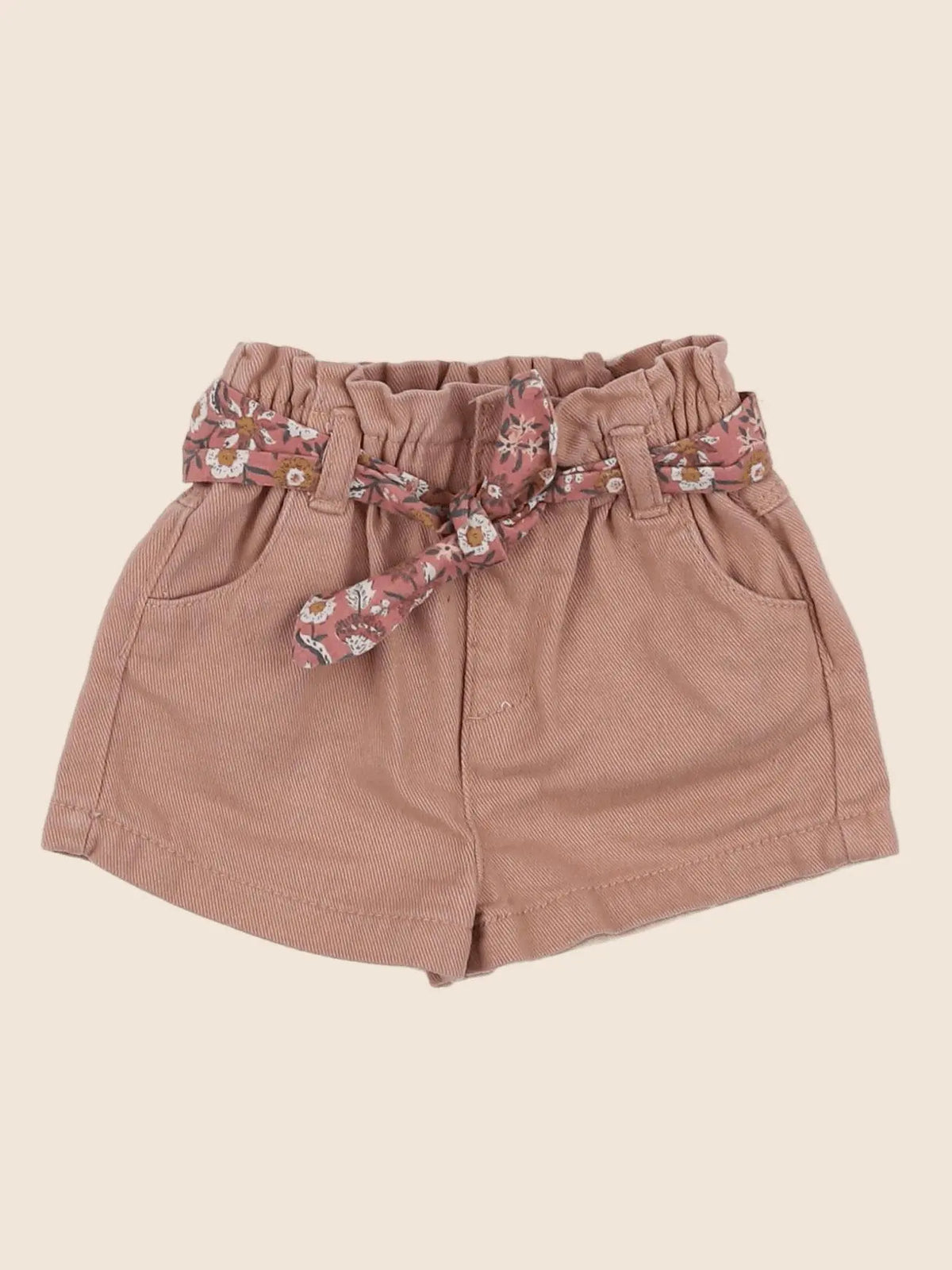 Vertbaudet - short marron - 12 mois