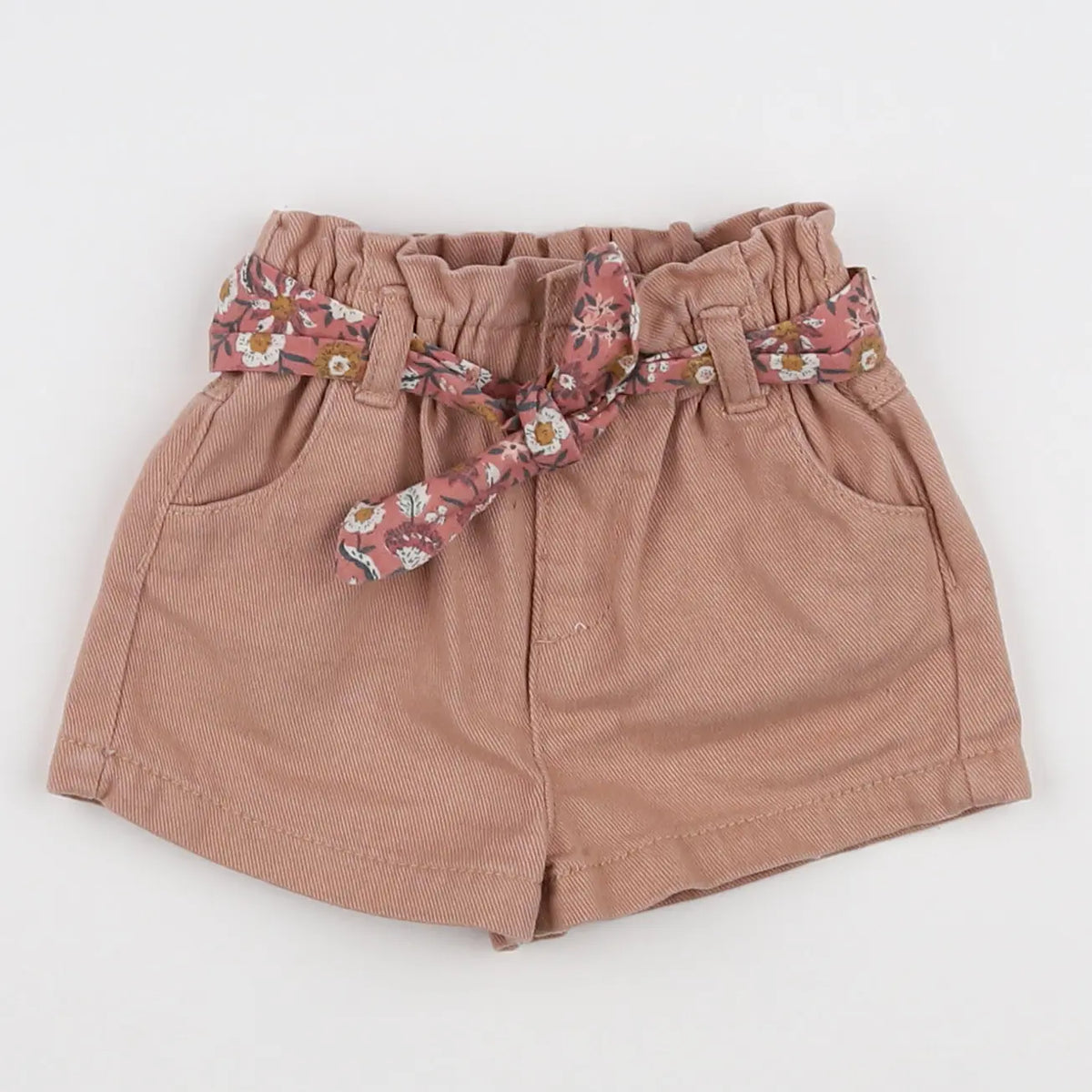Vertbaudet - short marron - 12 mois